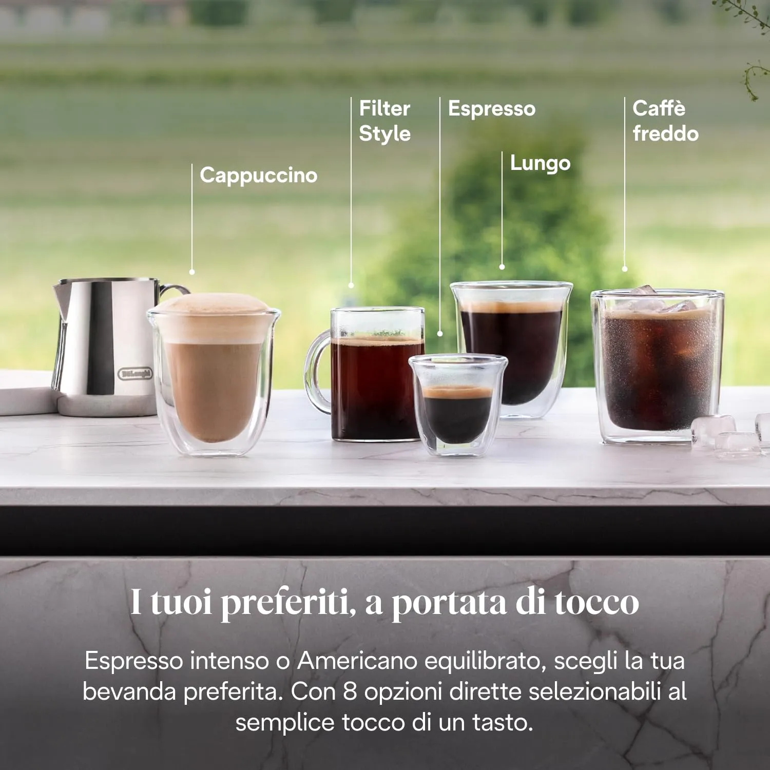 De'Longhi Rivelia Perfetto EXAM440.35.BG Macchina da Caffè Automatica, Beige - immagine 6
