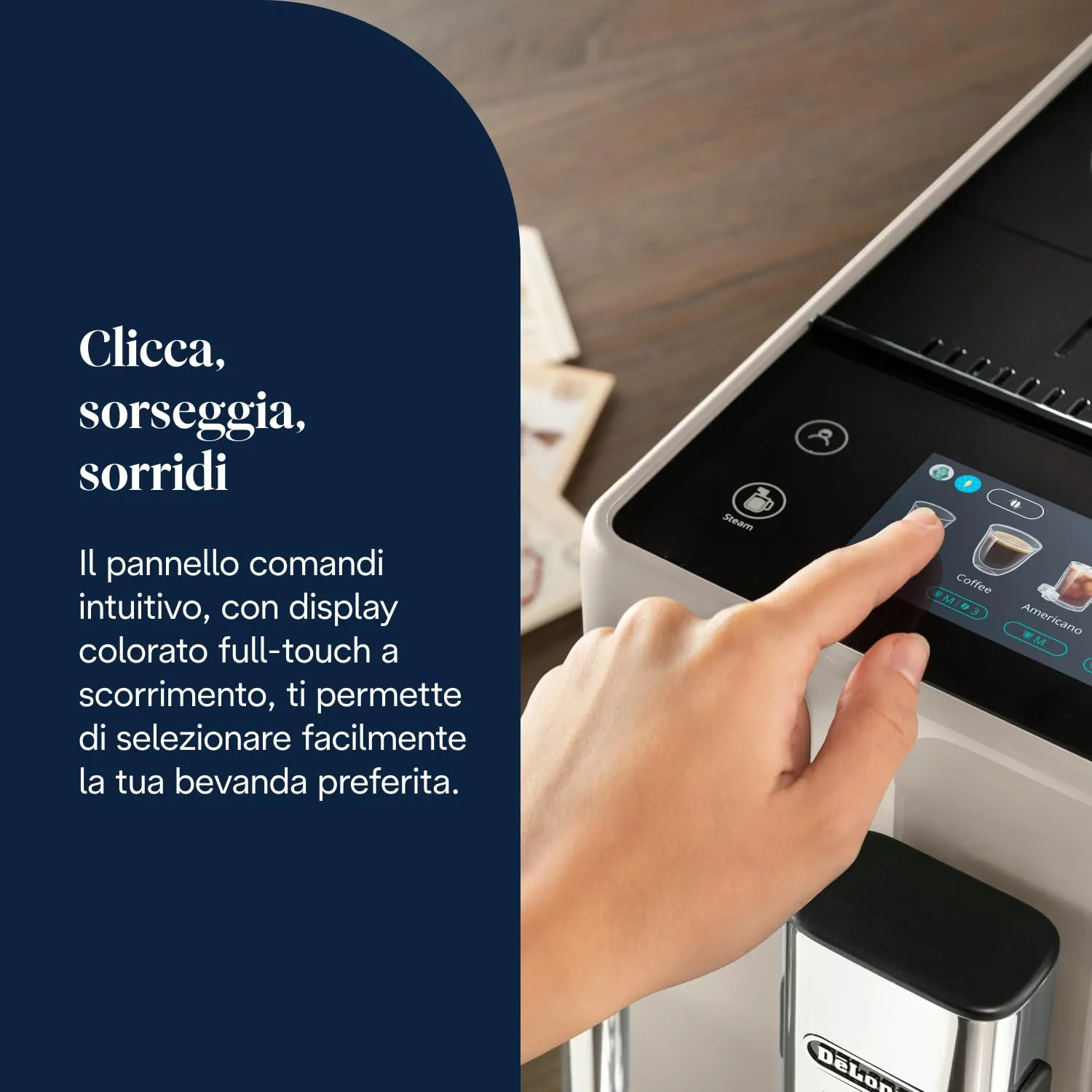 De'Longhi Rivelia Perfetto EXAM440.35.BG Macchina da Caffè Automatica, Beige - immagine 7