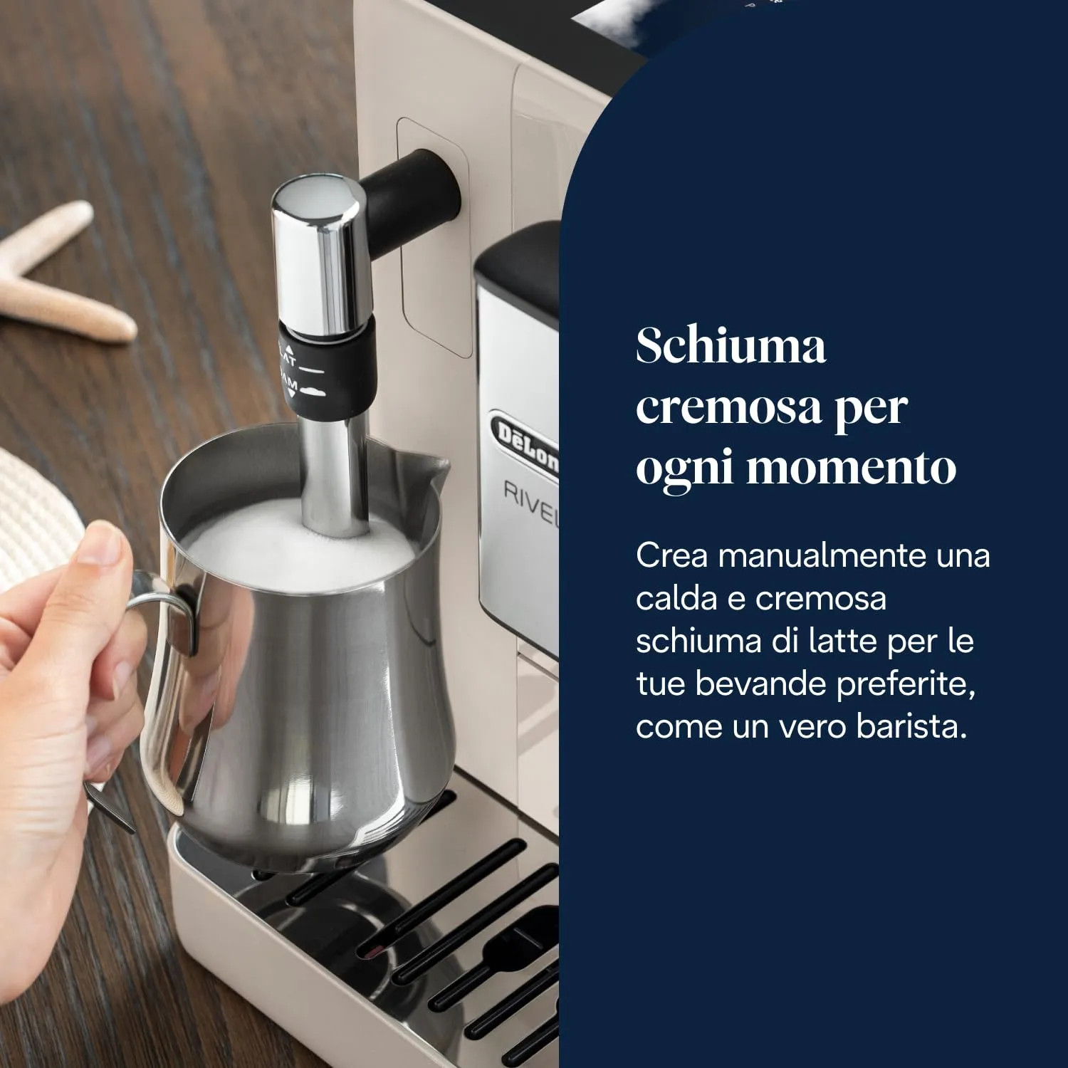 De'Longhi Rivelia Perfetto EXAM440.35.BG Macchina da Caffè Automatica, Beige - immagine 8
