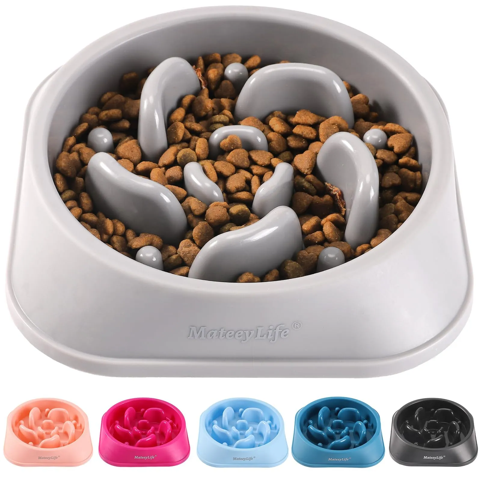 MateeyLife Ciotola per cani con alimentazione lenta Bloat Stop Labirinto, antiscivolo, taglia medio - immagine 1