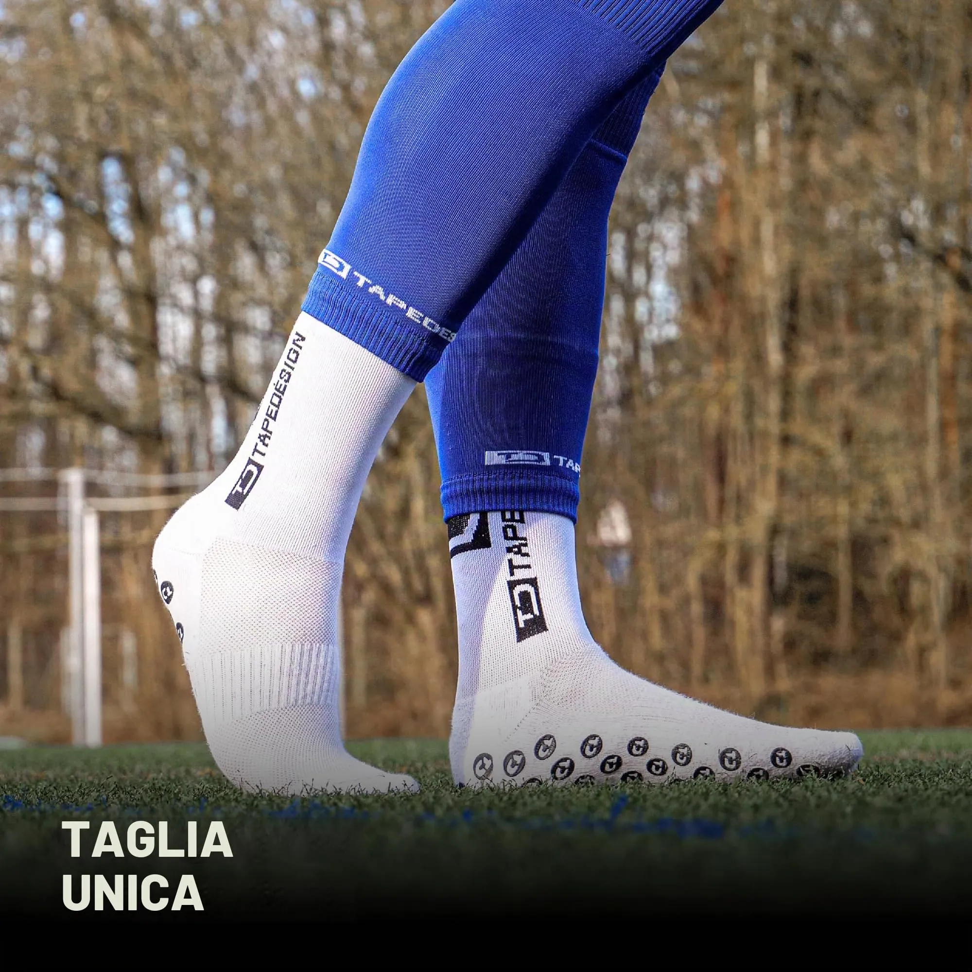 Tapedesign Tubes Calze Calcio Senza Piede Verde, Taglia Unica - immagine 6