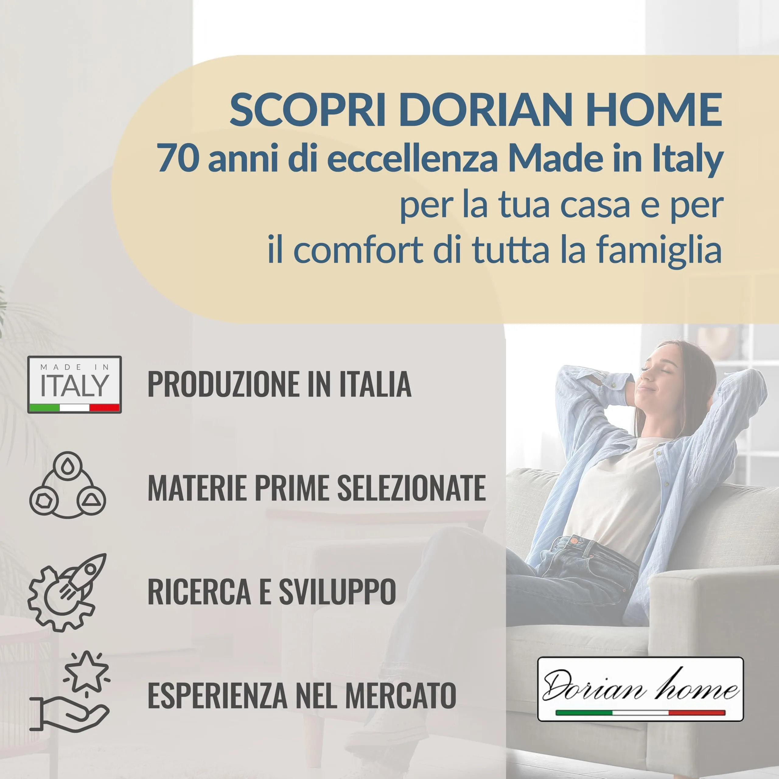 Dorian Home Copripiumino Matrimoniale in Cotone 250x210 cm con 2 Federe - immagine 6
