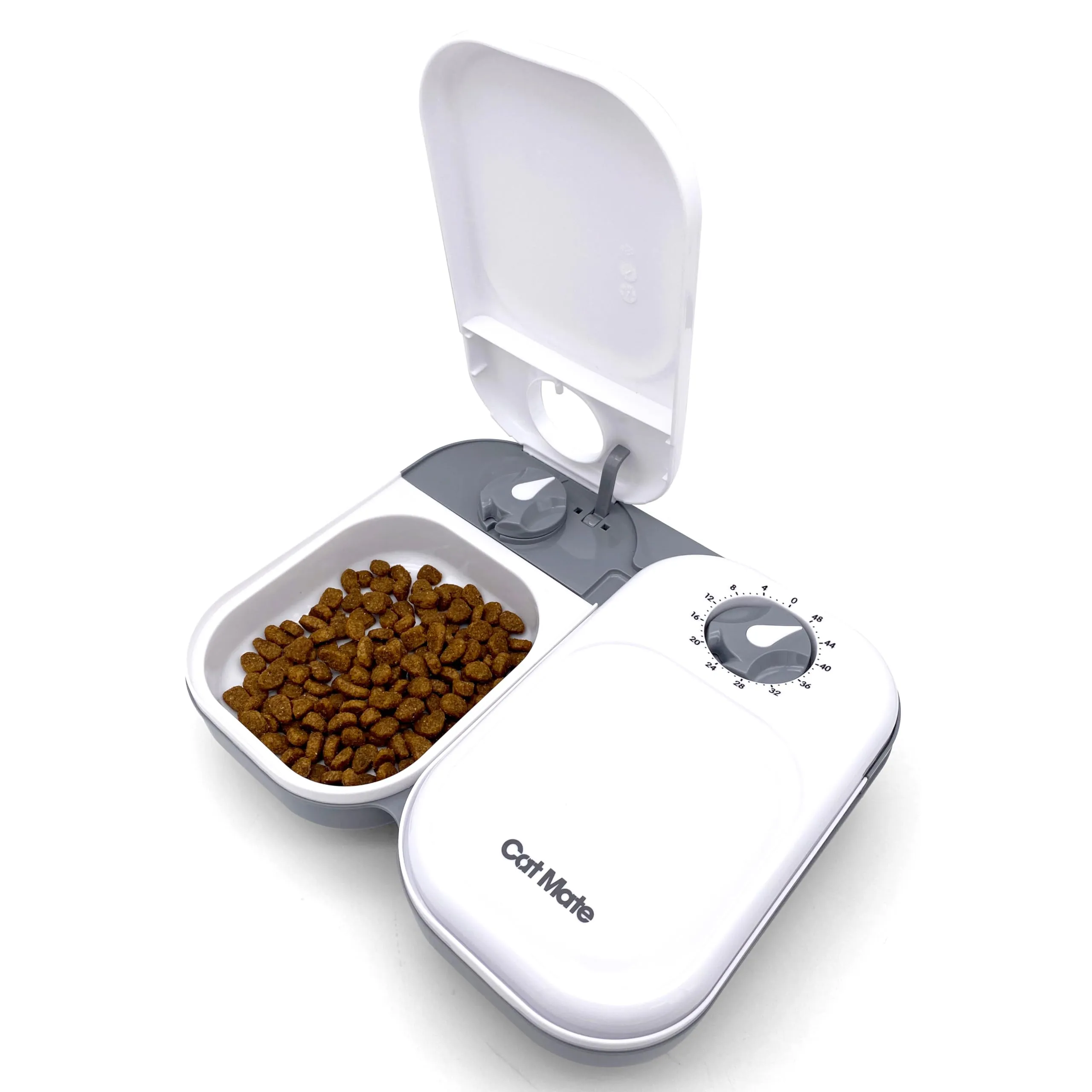 Cat Mate C200 Distributore Automatico di Cibo per 2 pasti, Bianco - immagine 1