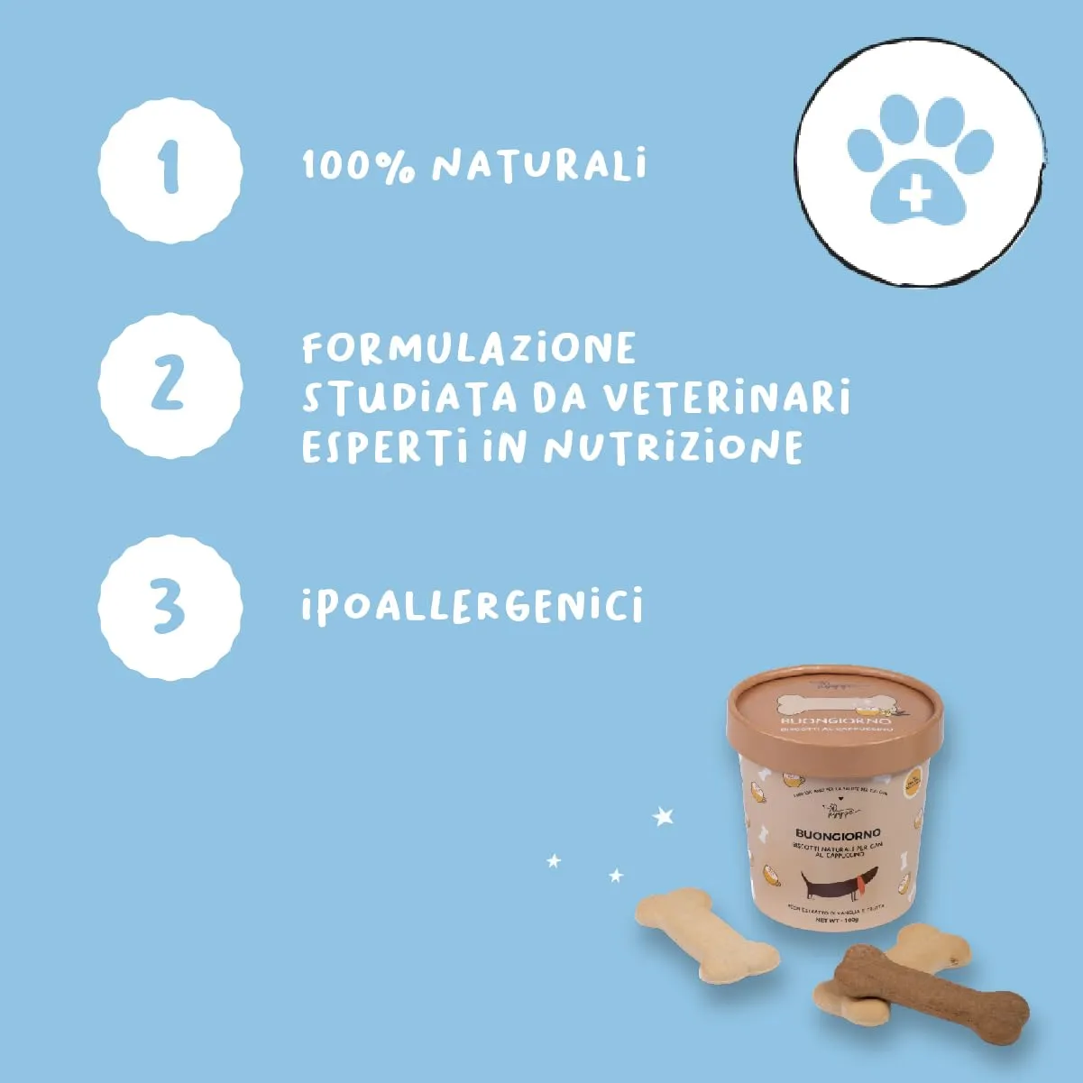 Hygge Dog Biscotti per Cani alla Vaniglia e Cappuccino, Set x3, 300 g - immagine 3