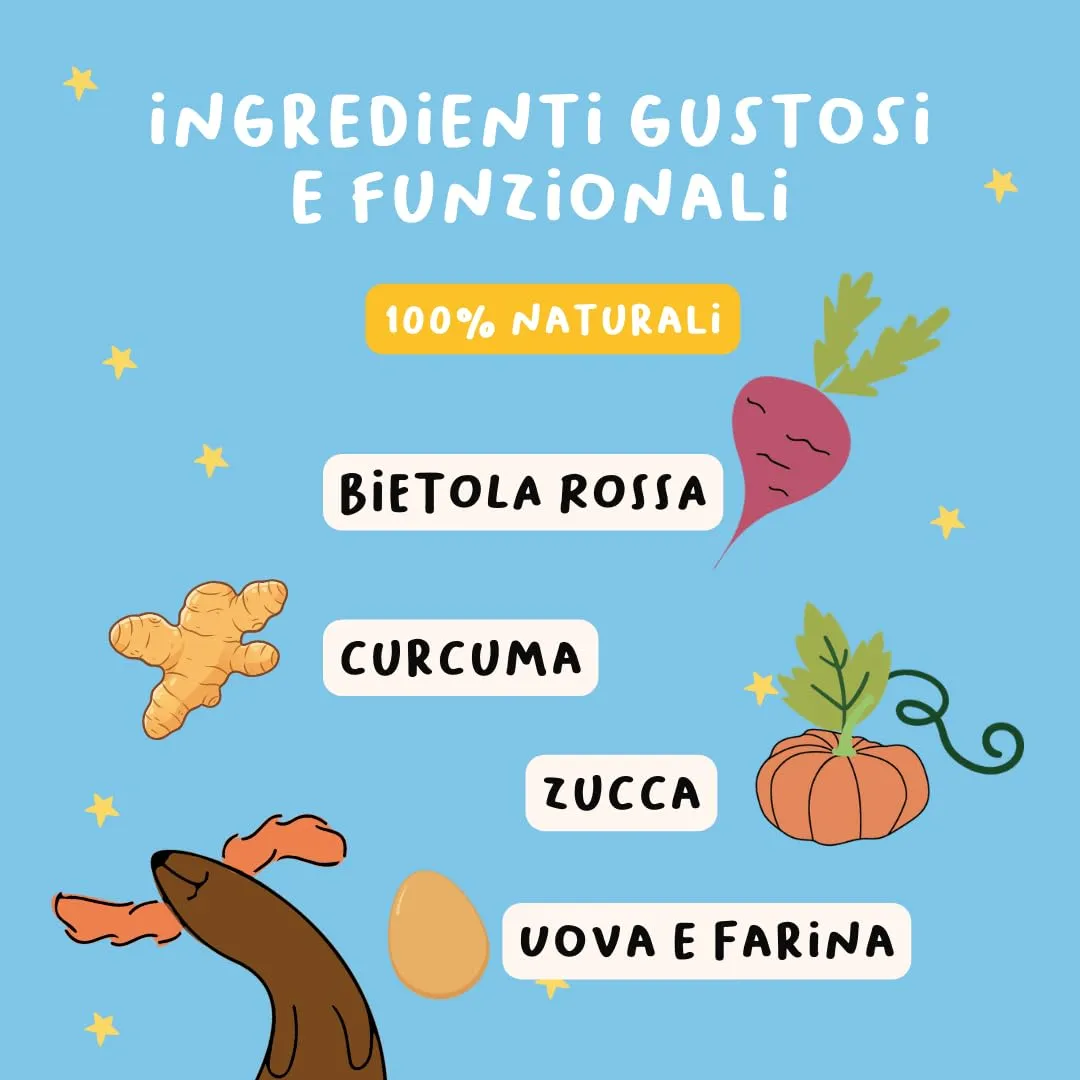 Hygge Dog Biscotti per Cani Naturali gusto Zucca, Pack da 6, 900g - immagine 3