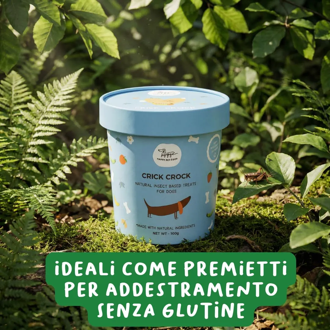 Hygge Dog Crick Crok Biscotti Ipoallergenici per Cani a base di Proteina di Insetto, Senza Cereali, 600g - immagine 4
