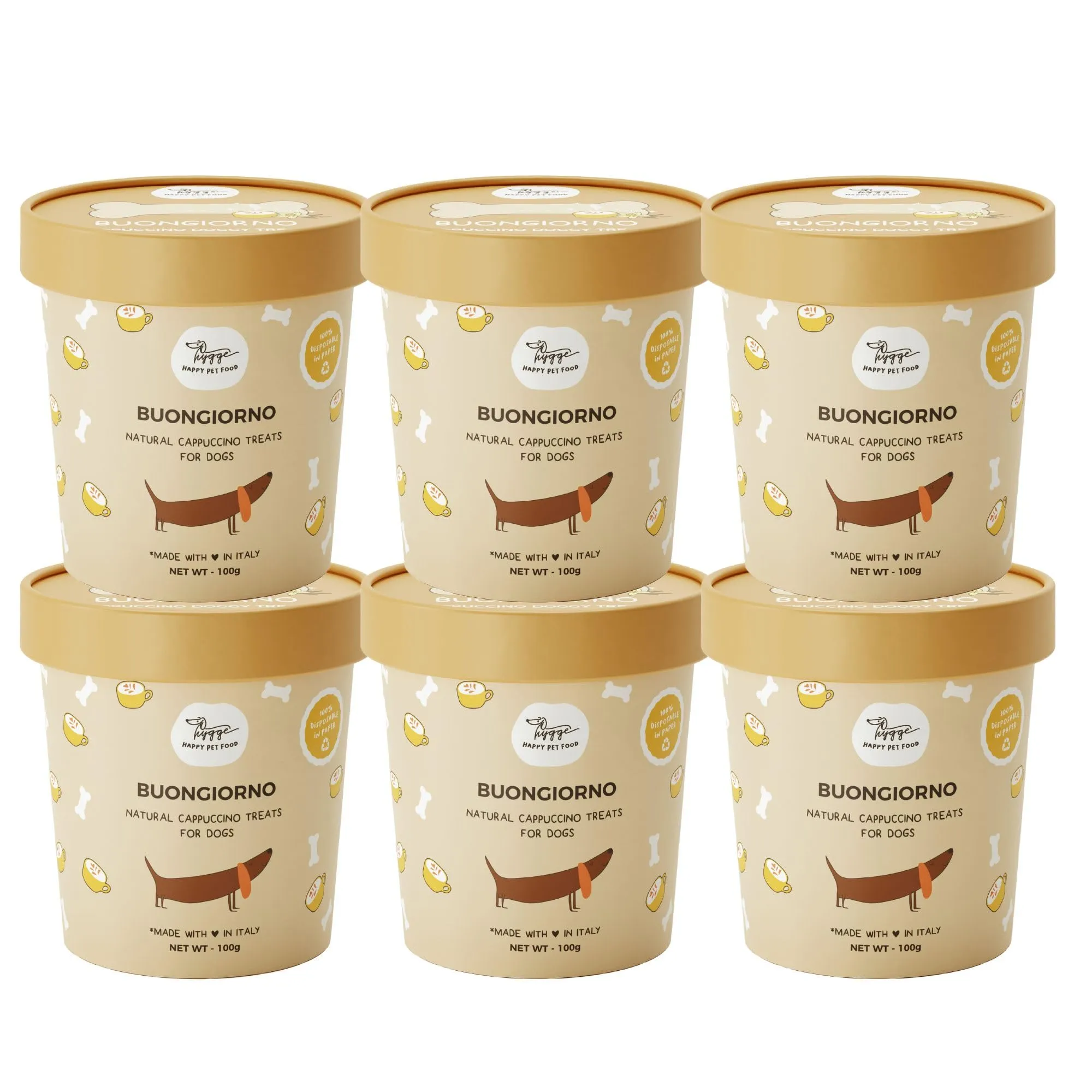 Hygge Dog Biscotti Buongiorno per Cani gusto Cappuccino, 600 g - immagine 1