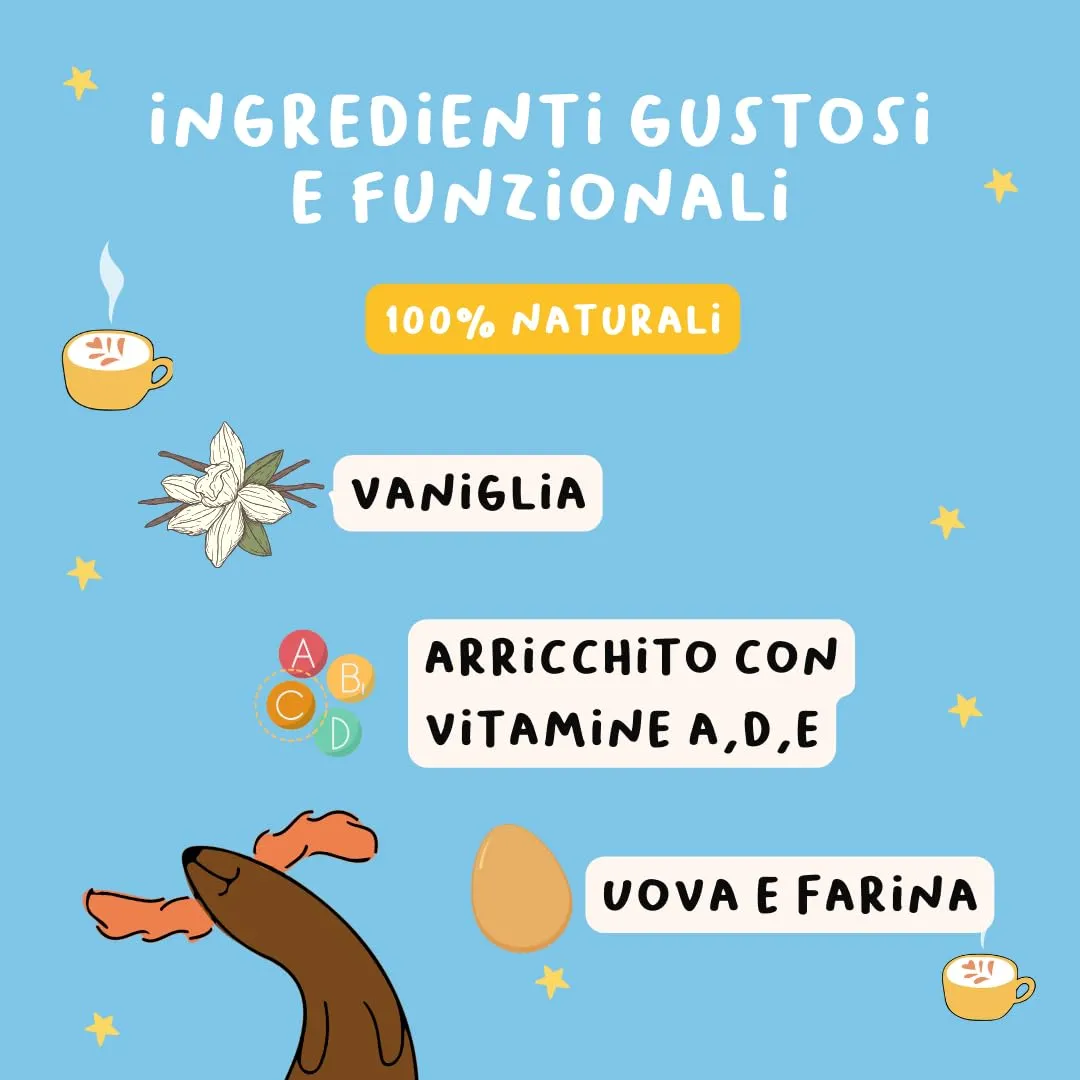 Hygge Dog Biscotti Buongiorno per Cani gusto Cappuccino, 600 g - immagine 3