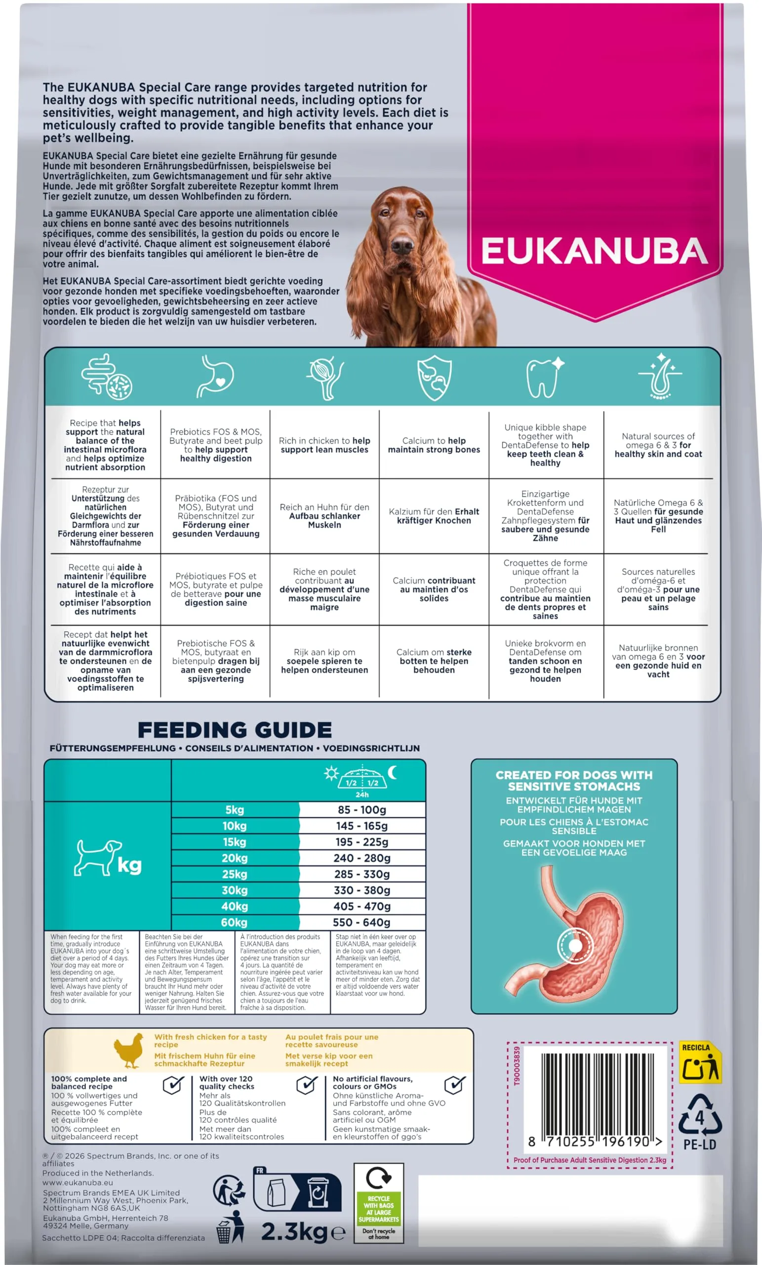Eukanuba Sensitive Digestion Crocchette per cani con pollo e riso, 2,3 kg - immagine 11