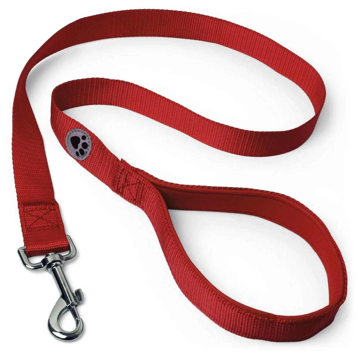 igadgitz Home U7159 Guinzaglio per Cani Imbottito - Rosso - 100cm - immagine 1