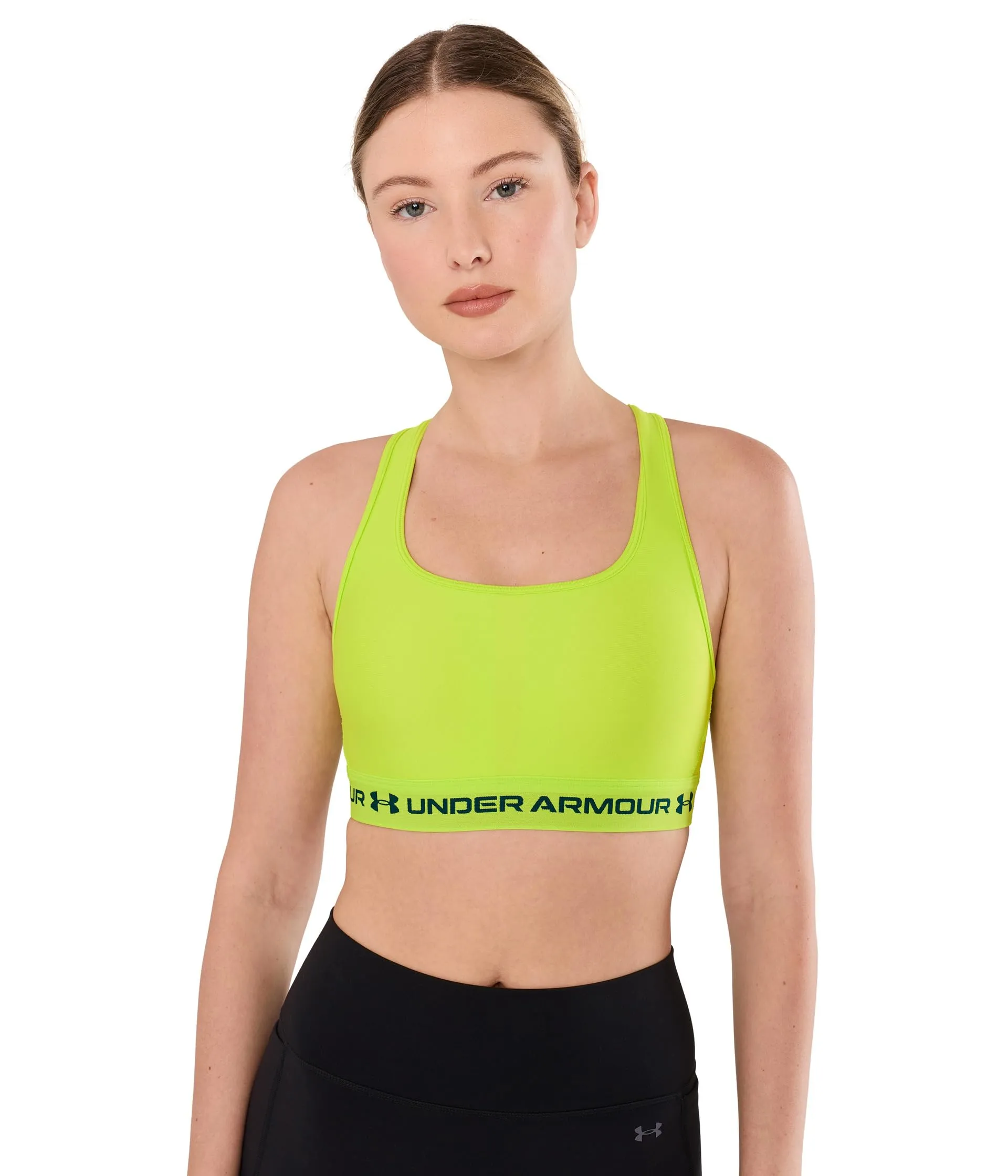 Under Armour Crossback Mid Bra - Green Citrine - XS - immagine 1