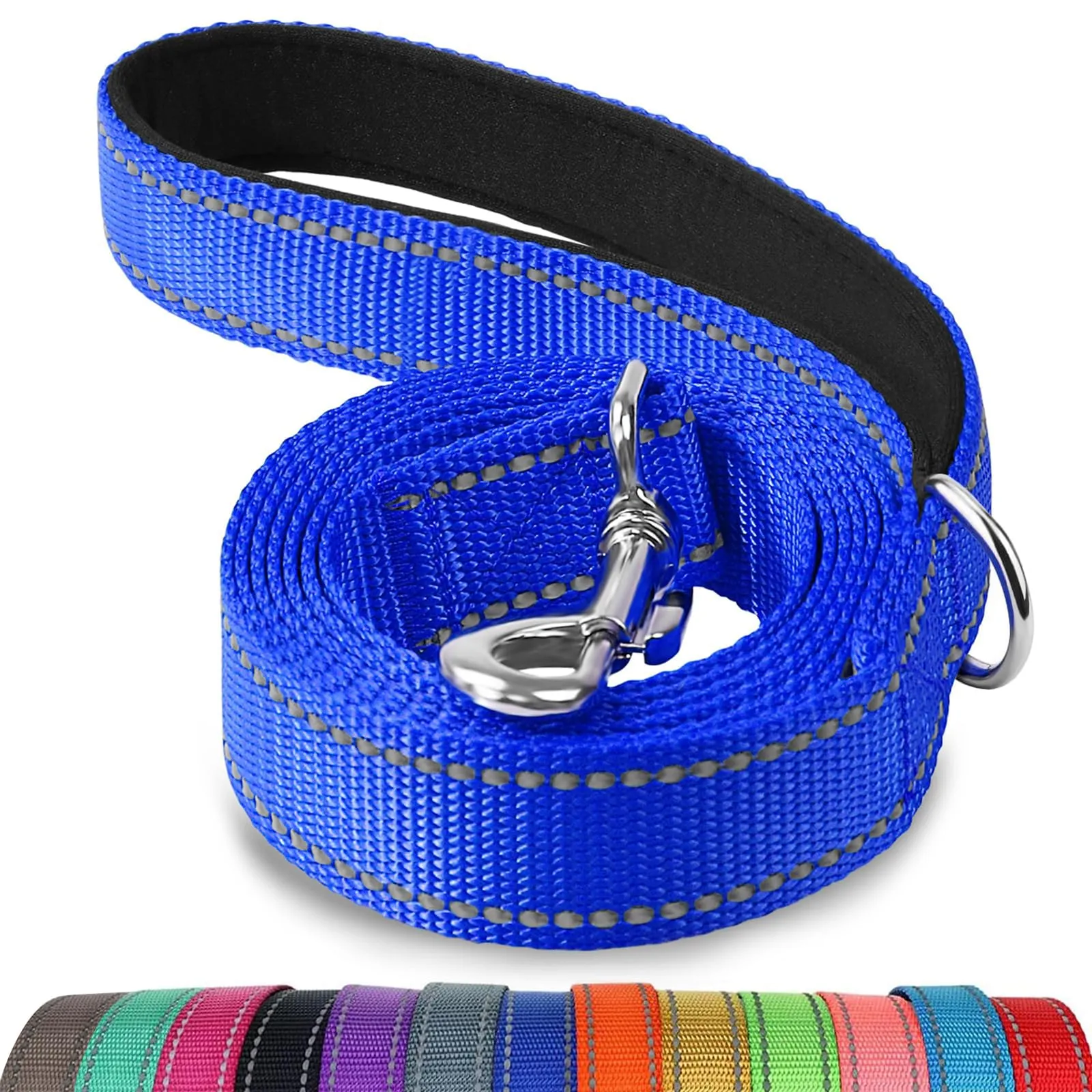 Joytale Guinzaglio per Cani Riflettente Imbottito, 1.5m x 2cm, Blu Navy - immagine 1