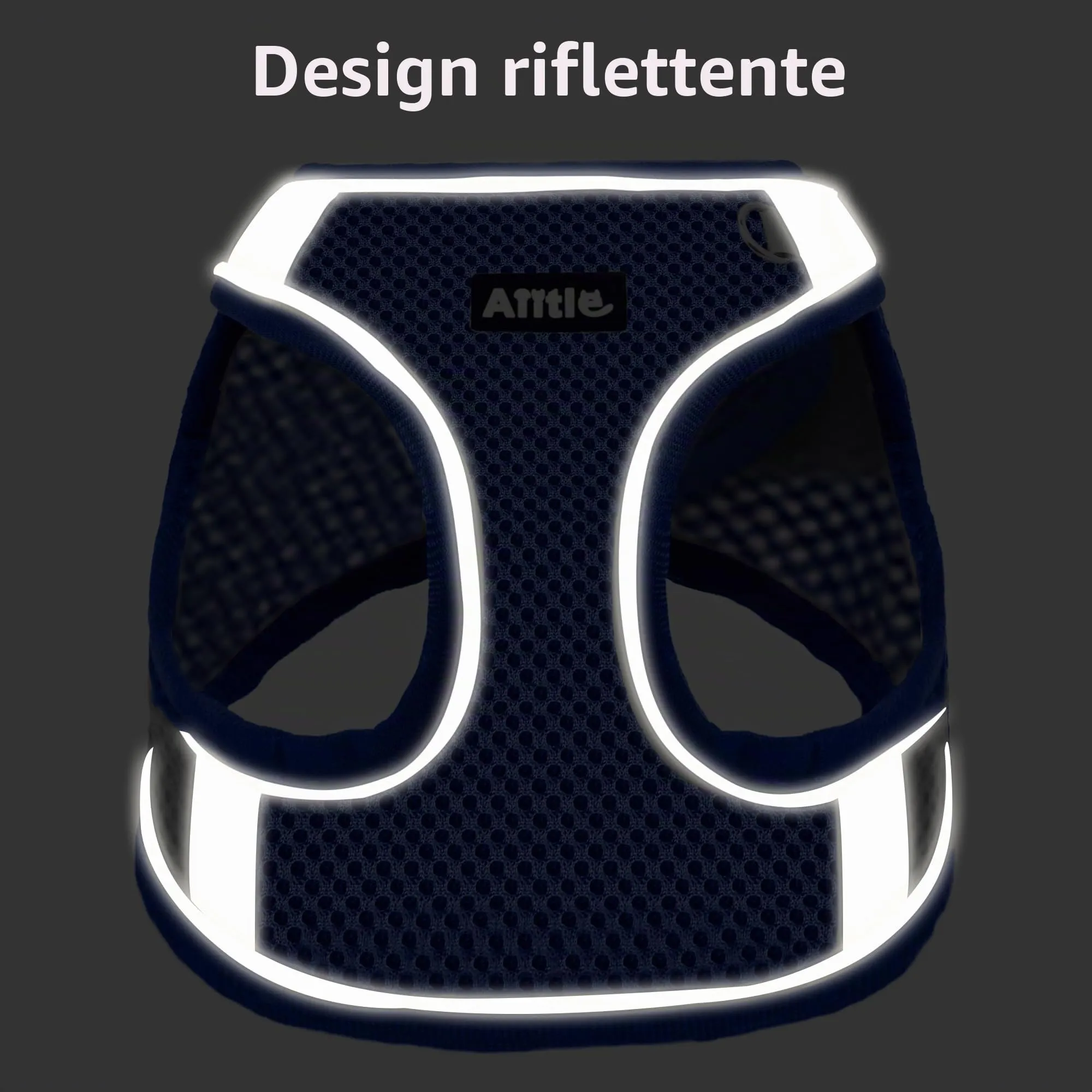 Aiitle Pettorina Anti-fuga Regolabile per Cane, Rete Traspirante, Blu Reale, XL - immagine 2