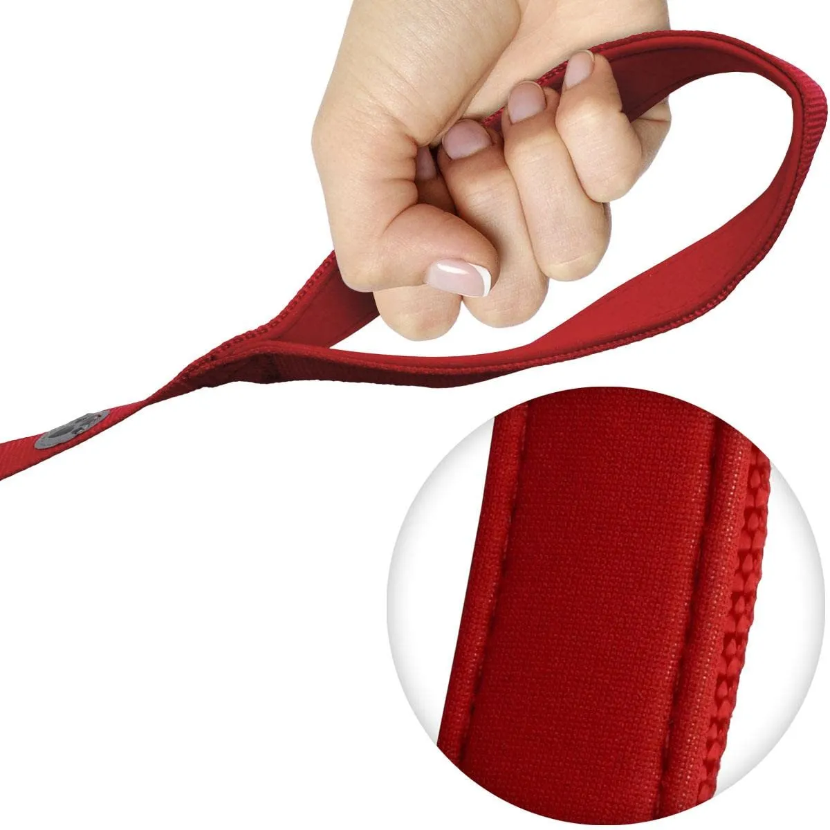 igadgitz Home U7288 Guinzaglio per Cani Imbottito, Rosso, 122cm - immagine 3