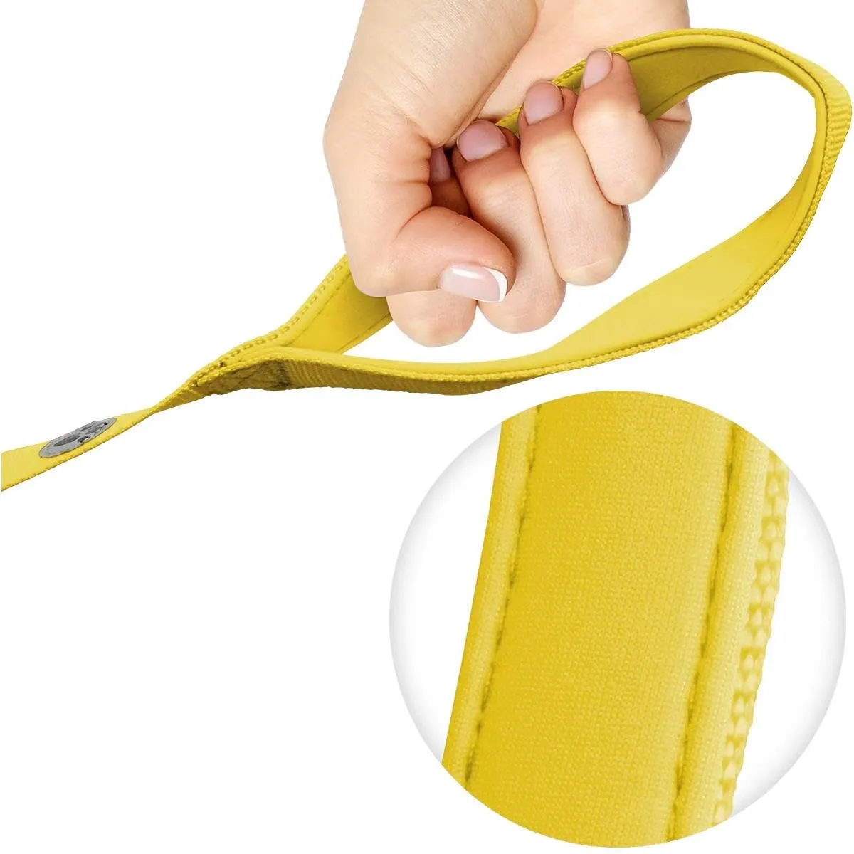 igadgitz Home U7324 Guinzaglio per Cani Imbottito, Giallo, 100cm - immagine 3