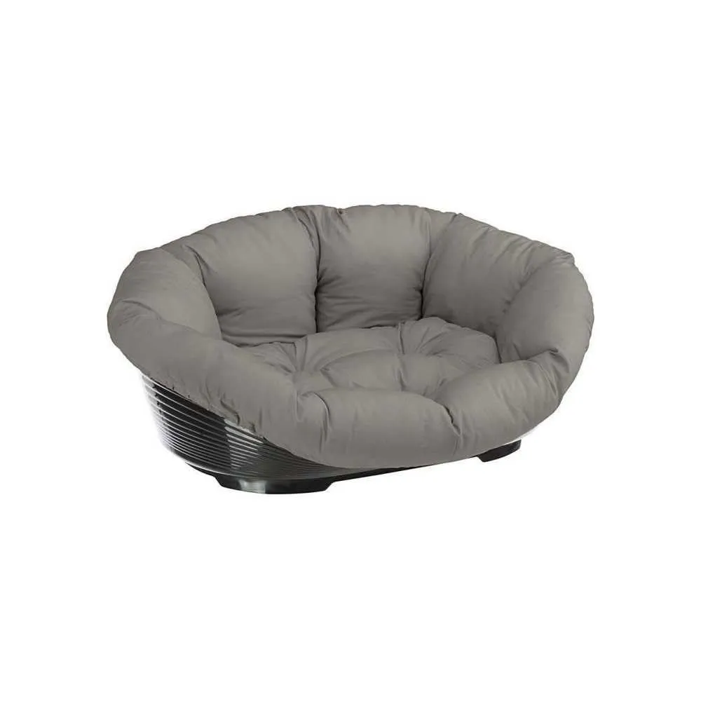 Ferplast Cuccia Gatto e Cane in Plastica con Imbottitura Lavabile, 52 x 39 x 21 cm, Tortora - immagine 1
