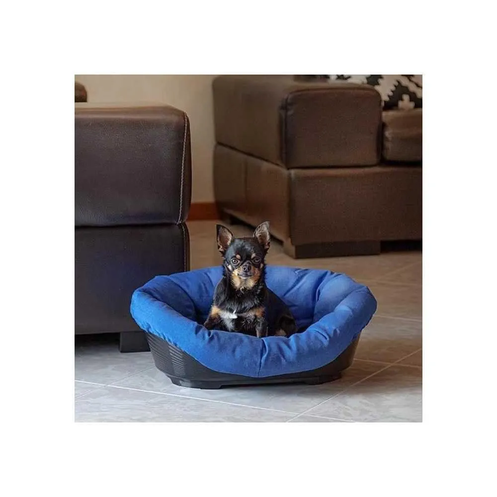 Ferplast Cuccia Gatto e Cane in Plastica con Imbottitura Lavabile, 52 x 39 x 21 cm, Tortora - immagine 5