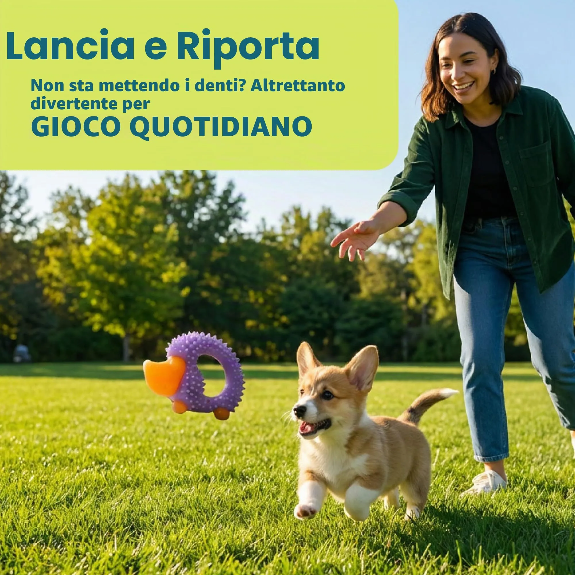 Petstages Cutie Chewies Hedgehog Dog Chew Toy - Blue - immagine 6