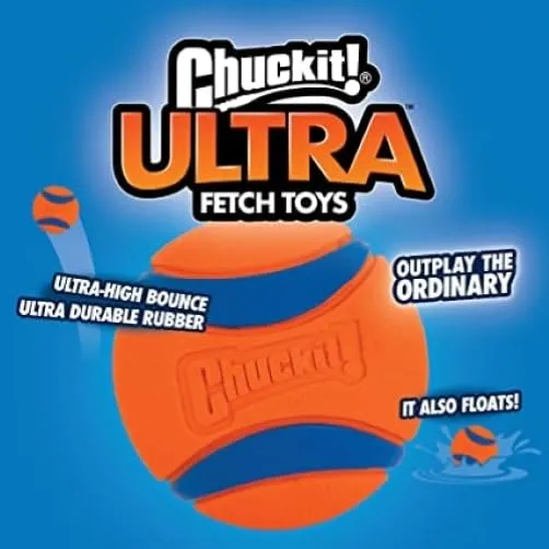 ChuckIt! Ultra Ball, Gomma Resistente, con Secchio, Media - immagine 4