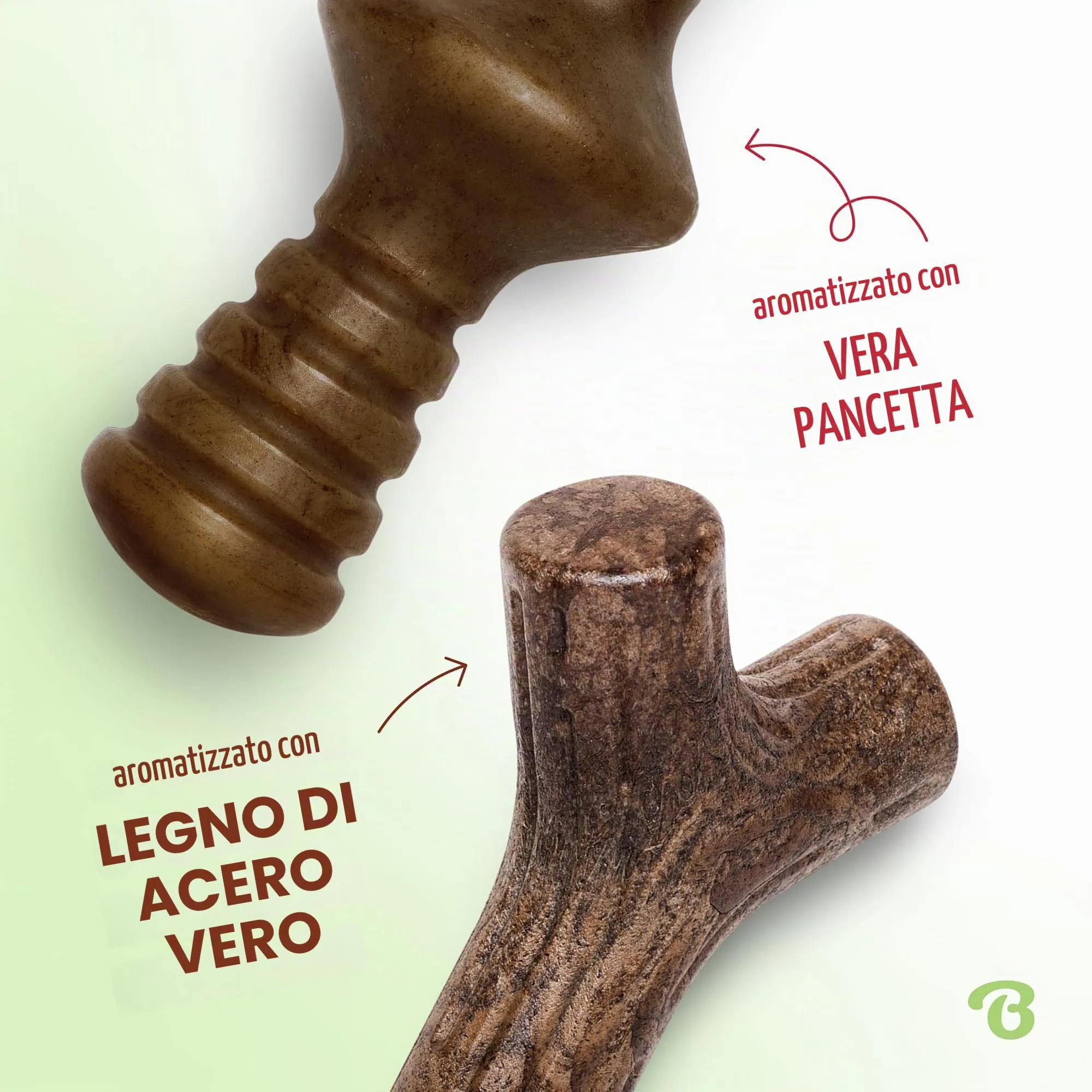 Benebone Maplestick e Zaggler Set da 2 Giocattoli Resistenti, Piccolo - immagine 2