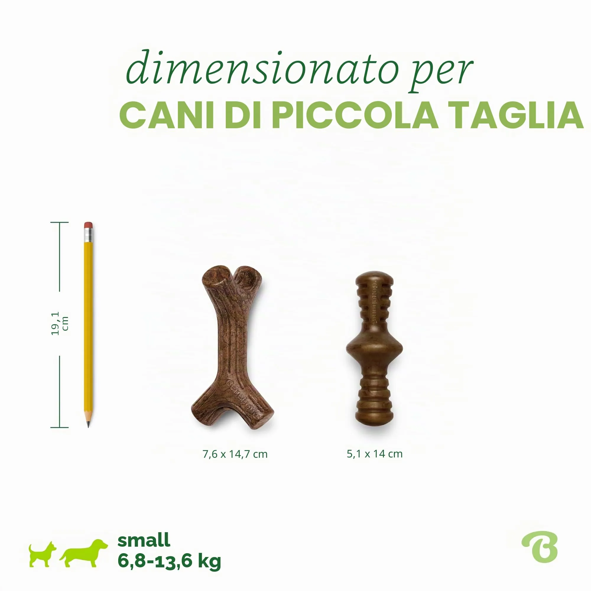 Benebone Maplestick e Zaggler Set da 2 Giocattoli Resistenti, Piccolo - immagine 4