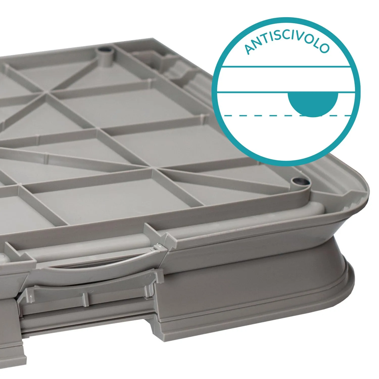 Aqpet BauBox Lettiera per Cani, Toilette Pieghevole 86x62 cm con Vassoio Porta Tappetini Assorbenti - immagine 3