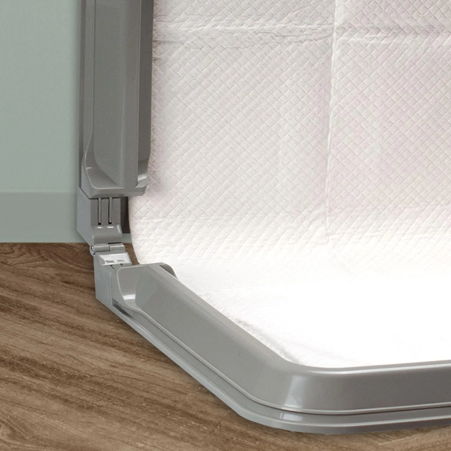 Aqpet BauBox Lettiera per Cani, Toilette Pieghevole 86x62 cm con Vassoio Porta Tappetini Assorbenti - immagine 5