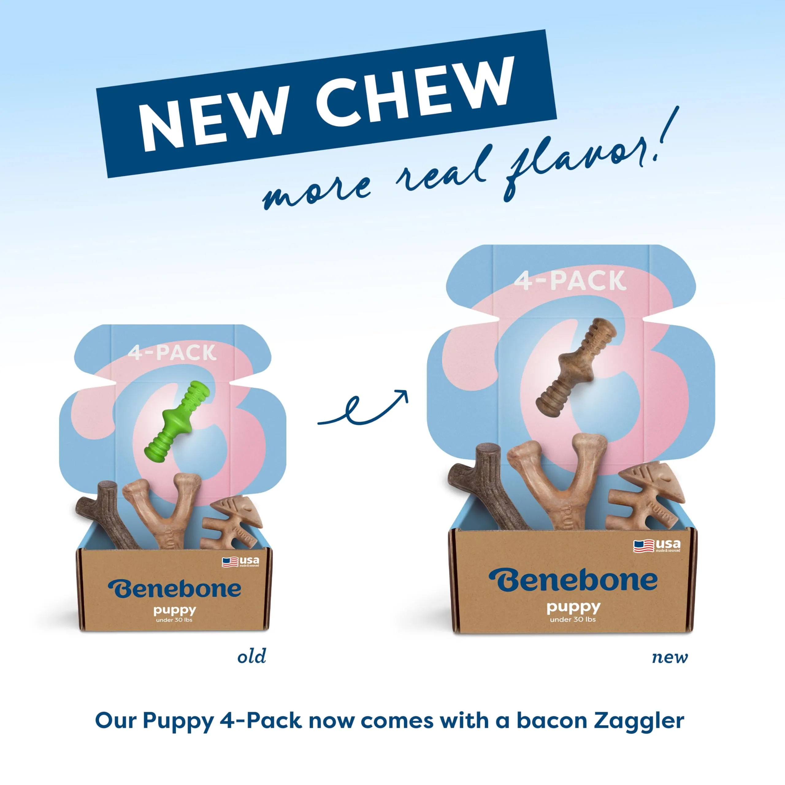 Benebone Cucciolo Giochi da Masticare, Confezione da 4, Piccolo - immagine 6