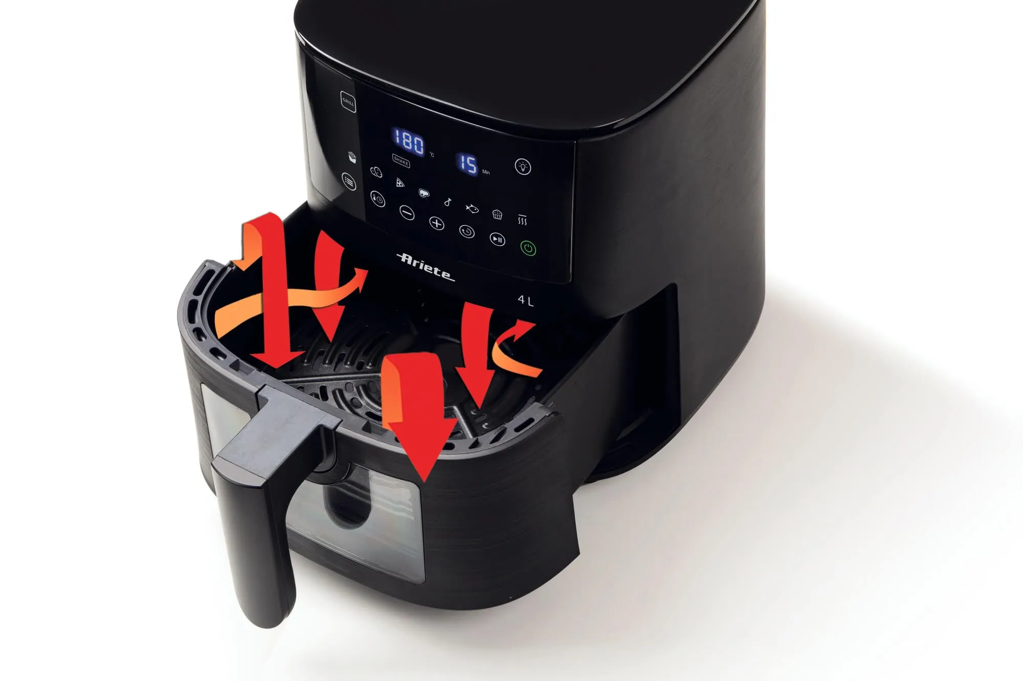 Ariete 4633 Friggitrice ad Aria 4L, 1400W, Nero - immagine 5