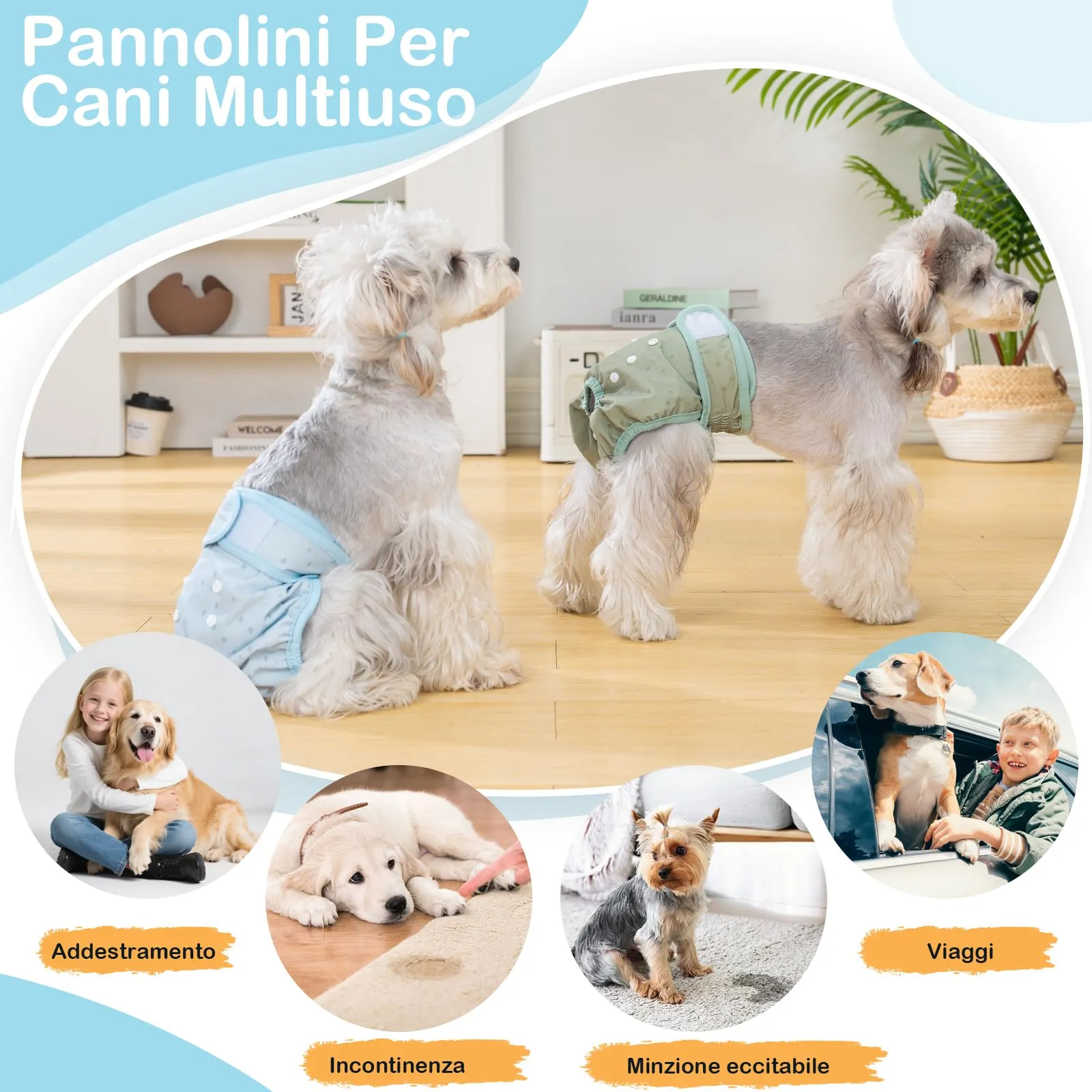 UFO PET Mutandine Lavabili per Cane Femmina, Taglia S, 3 Pezzi - immagine 7