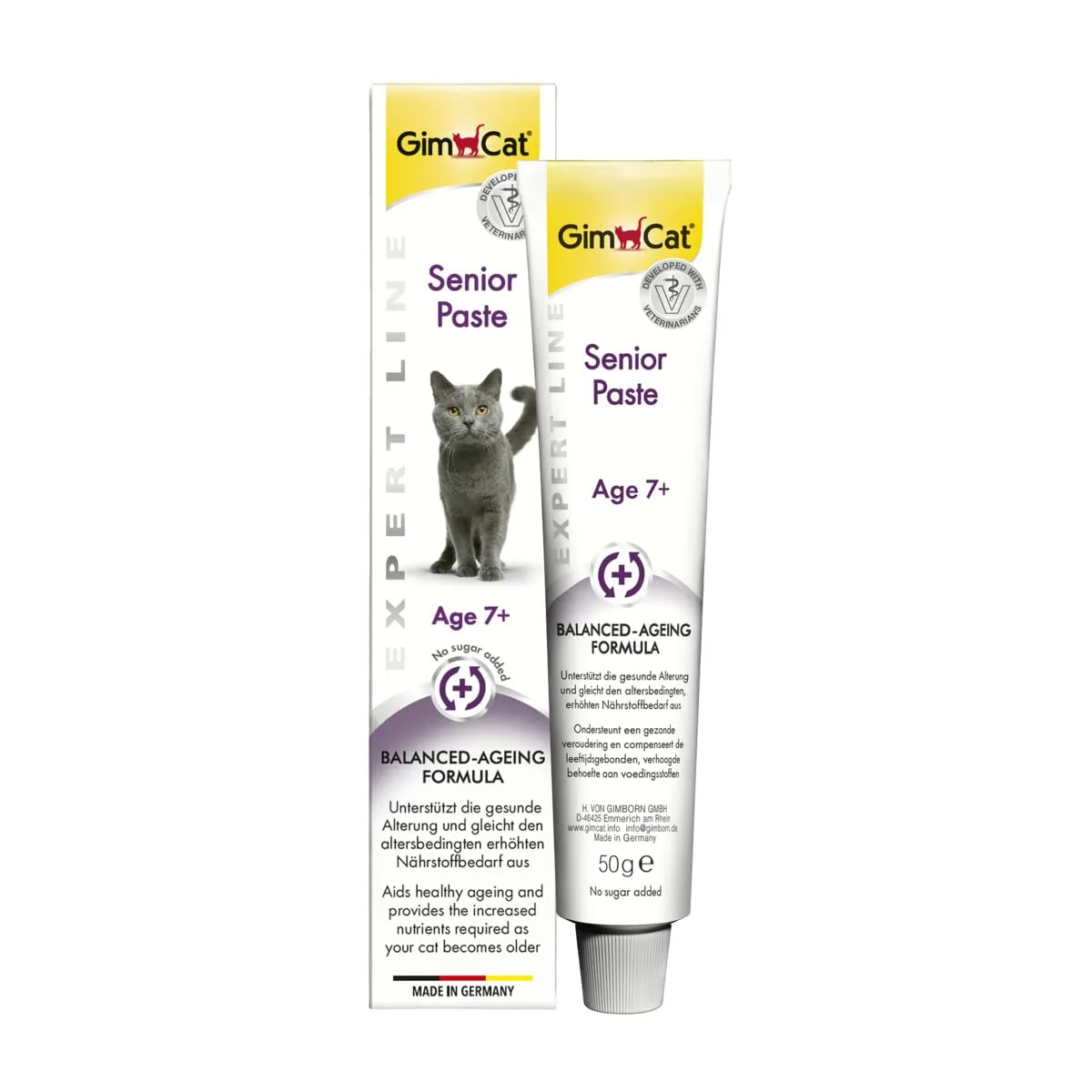 GimCat Expert Line Senior Paste for Cats 7+ Years, 50 g - immagine 1