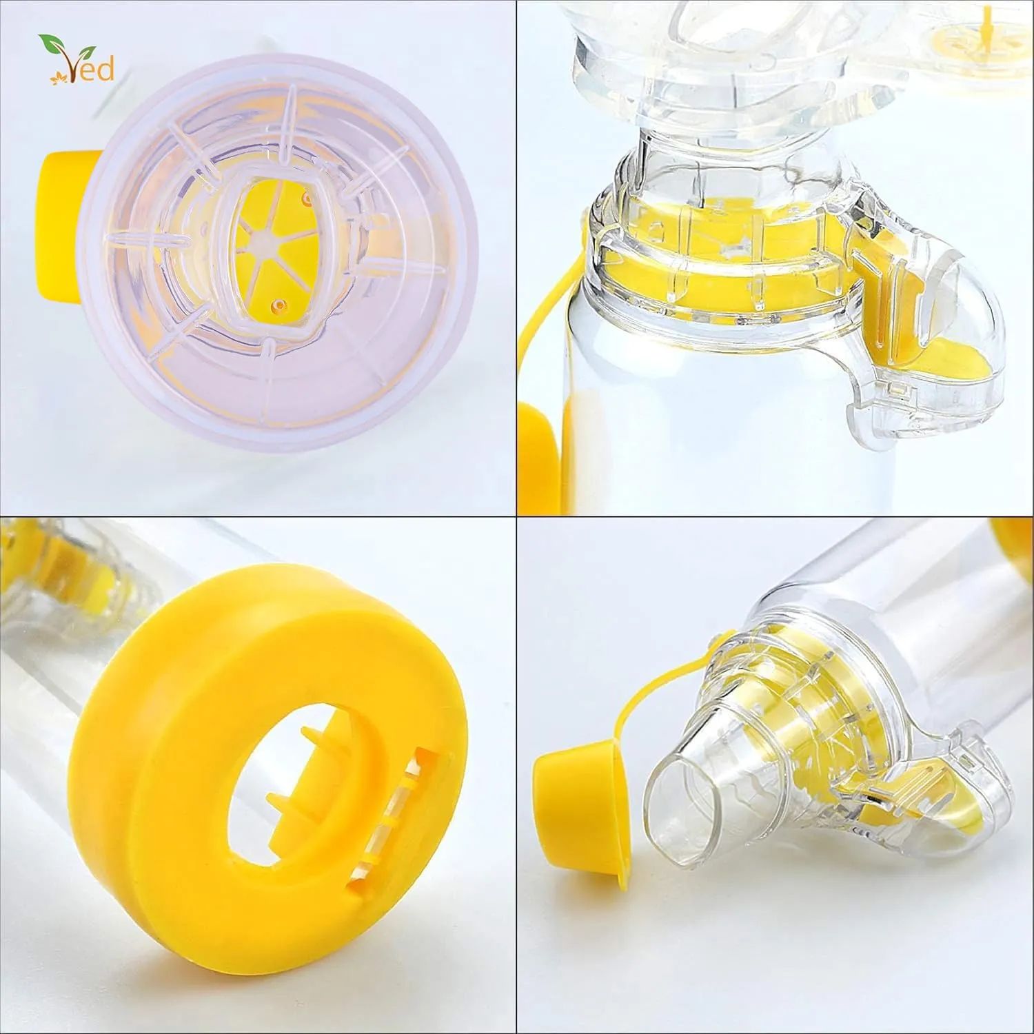 Ved Asthma Spacer Comfort Chamber Yellow (Cat) VED256 - immagine 4