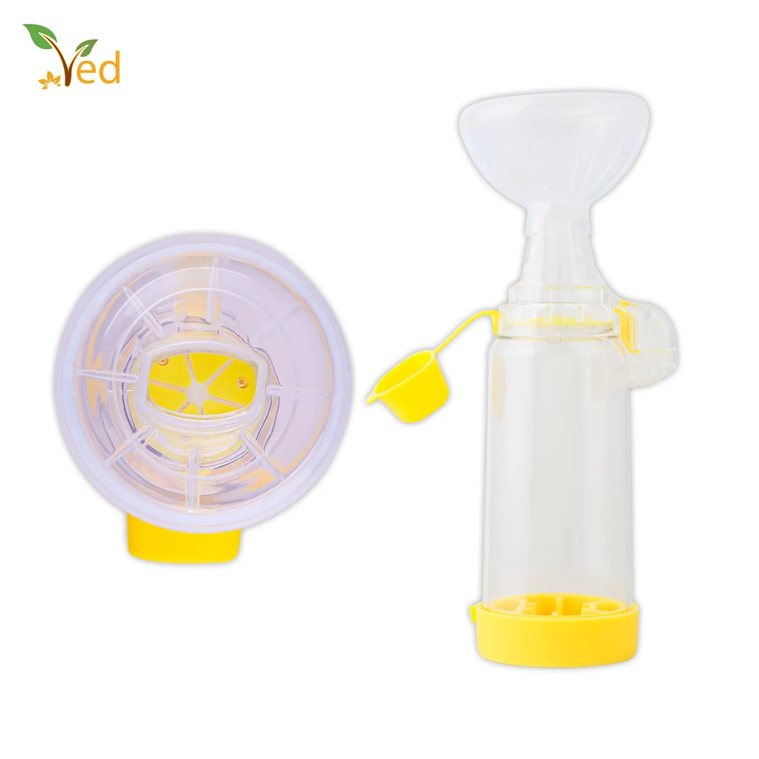 Ved Asthma Spacer Comfort Chamber Yellow (Cat) VED256 - immagine 5