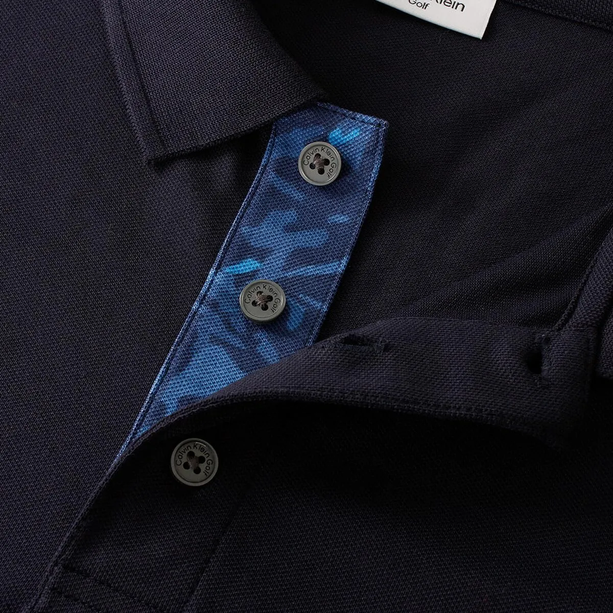 Calvin Klein Uomo Polo Golf Campus - Blu Navy Mimetico - XXL - immagine 6