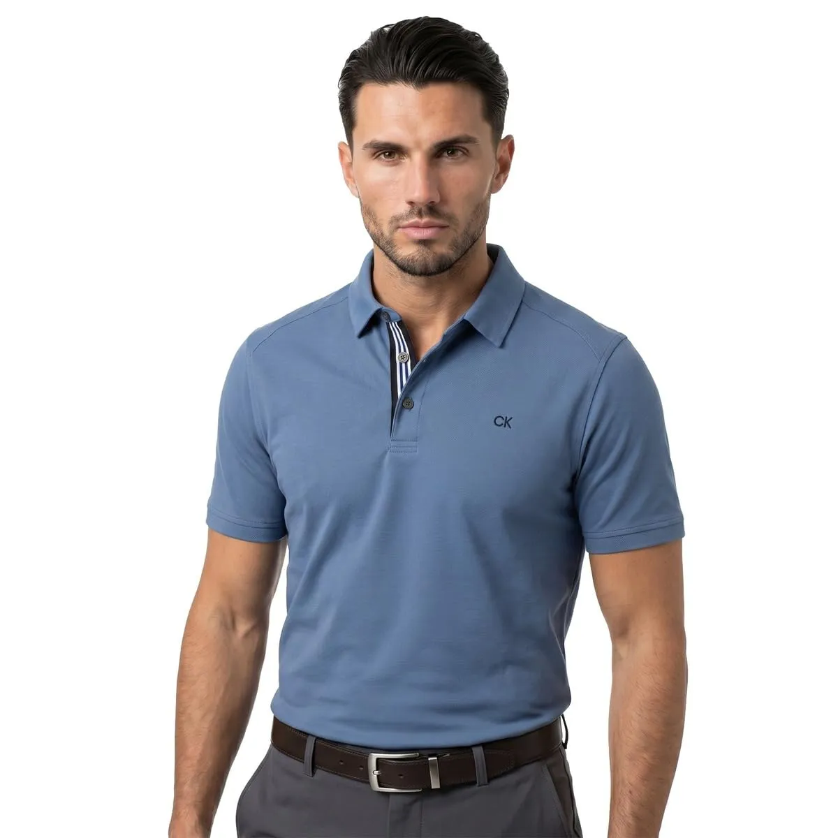 Calvin Klein Polo Golf Campus - Blu Denim Sport - XXL - immagine 2