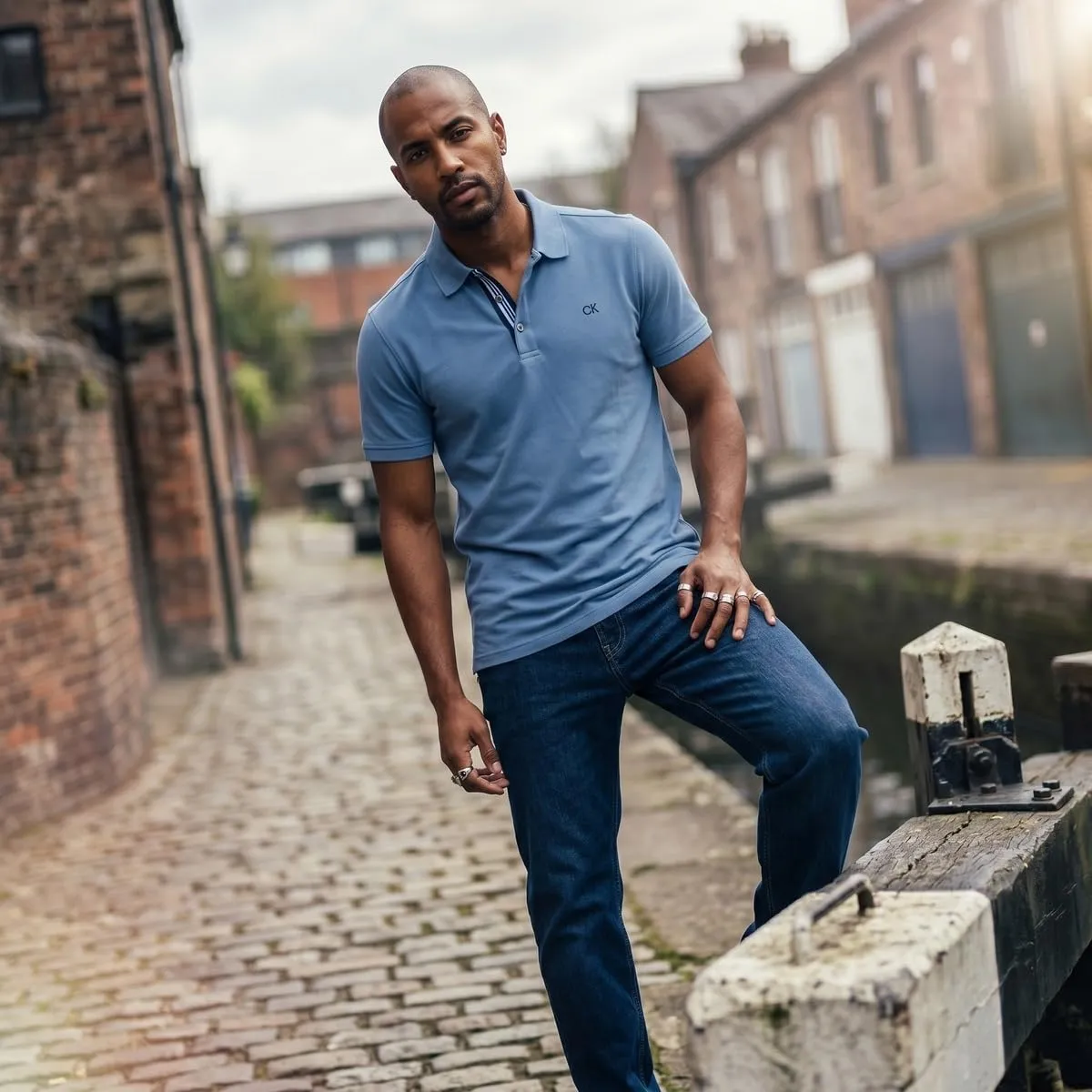 Calvin Klein Uomo Polo Golf Campus - Blu Denim Sport - XL - immagine 7