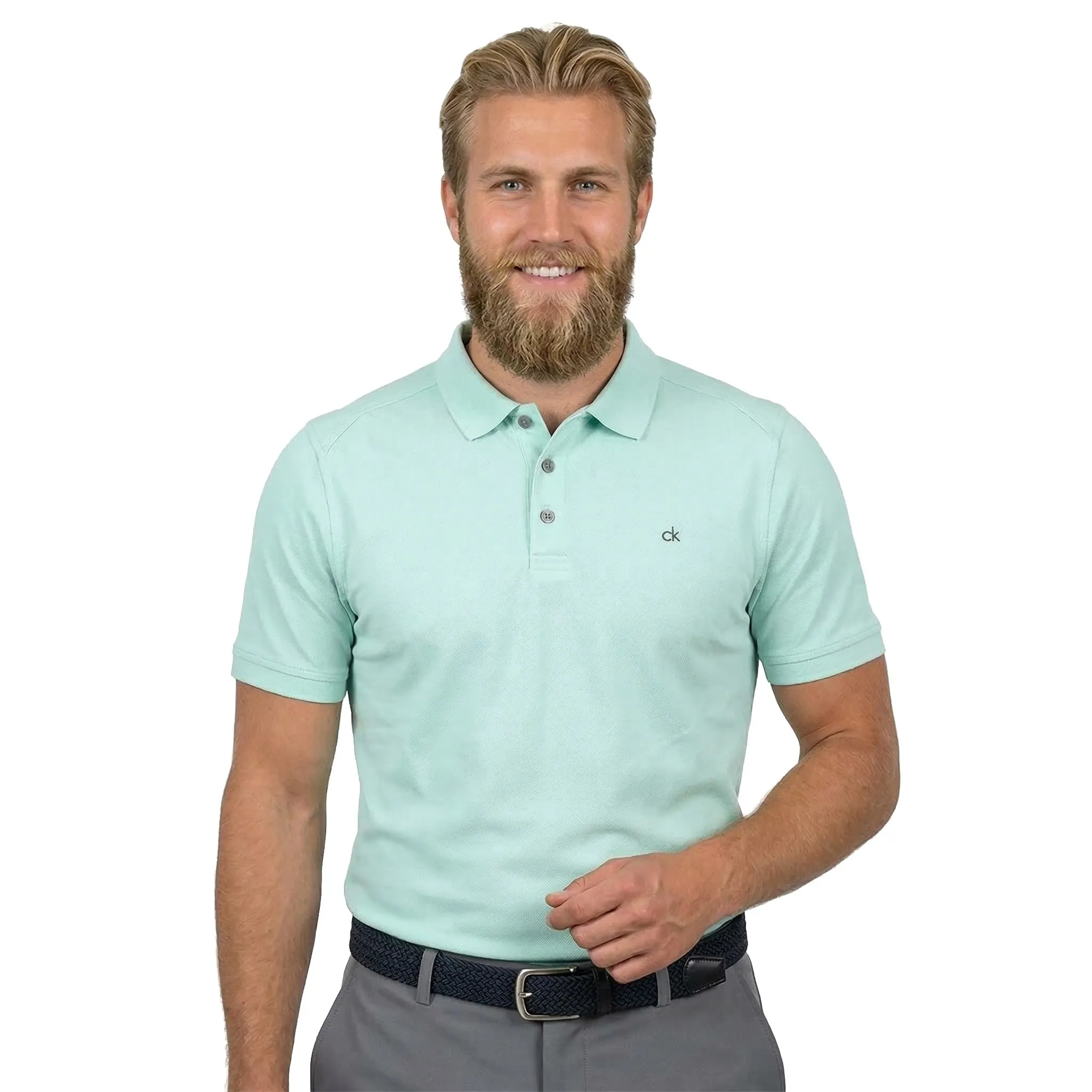 Calvin Klein Polo Golf Campus - Aqua - S - immagine 2