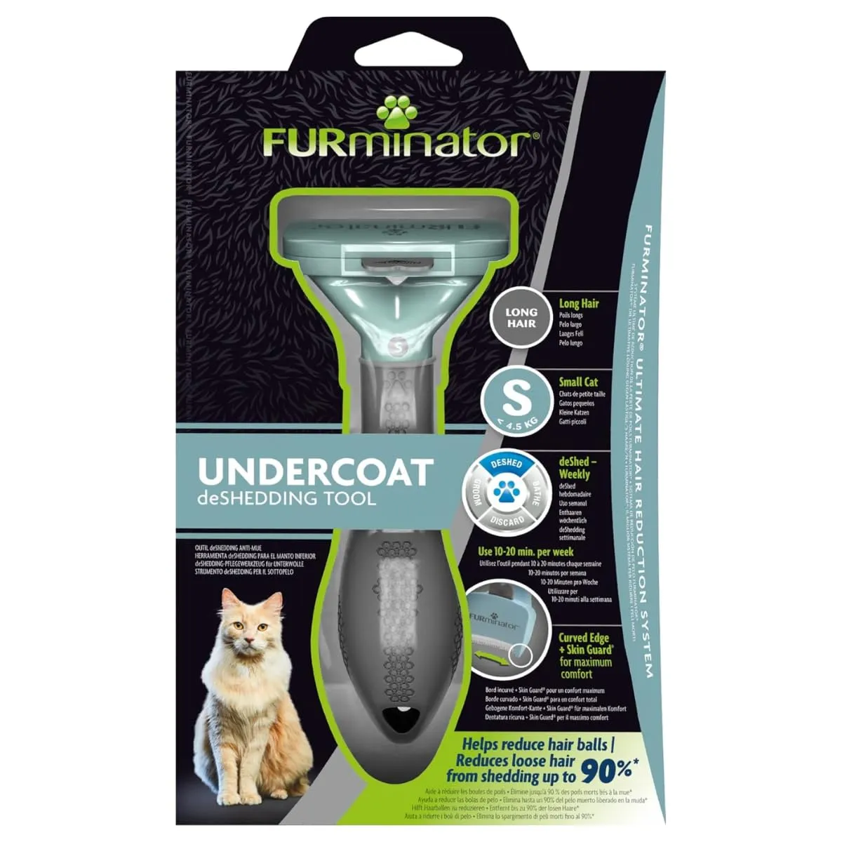 FURminator deShedding Tool Gatto Taglia S Pelo Lungo - immagine 5