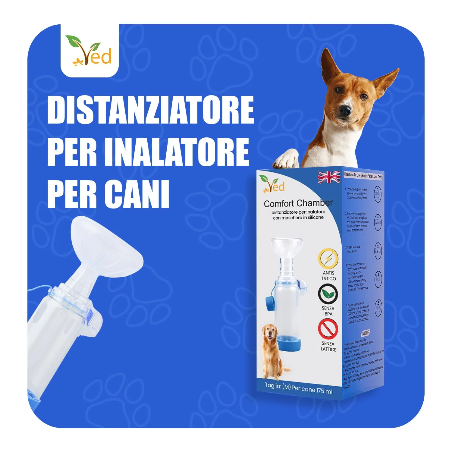Ved Comfort Chamber Distanziale per cani - Blu - immagine 2