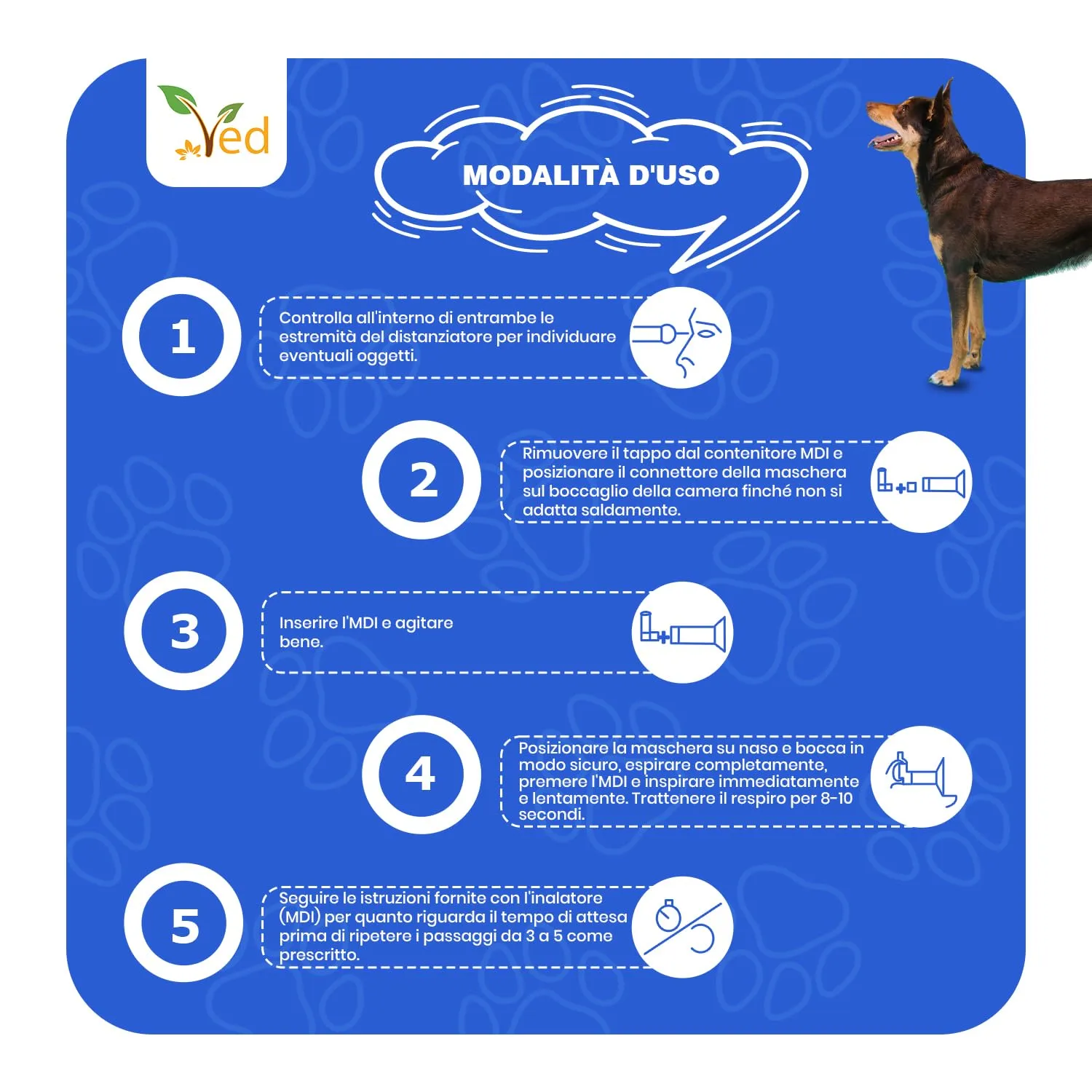Ved Comfort Chamber Distanziale per cani - Blu - immagine 3