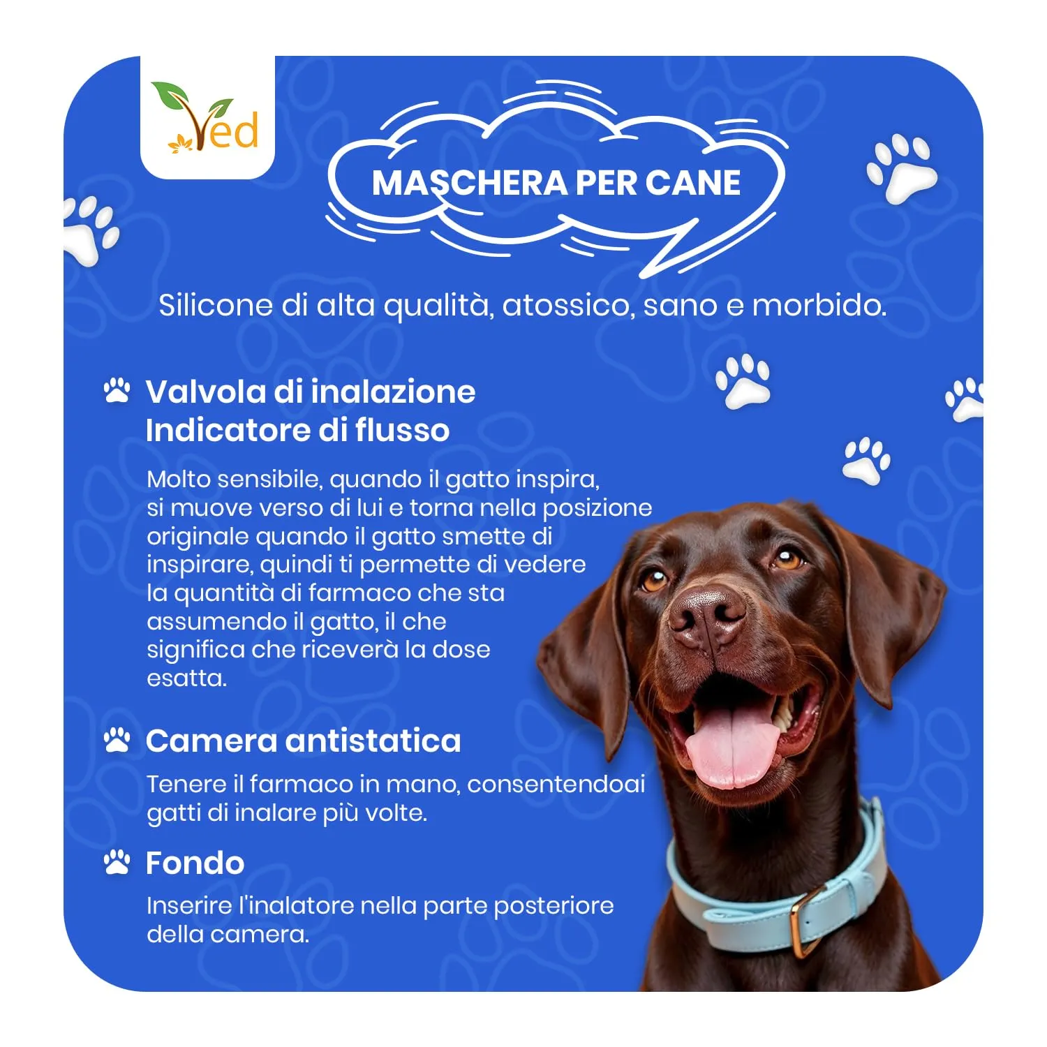 Ved Comfort Chamber Distanziale per cani - Blu - immagine 5