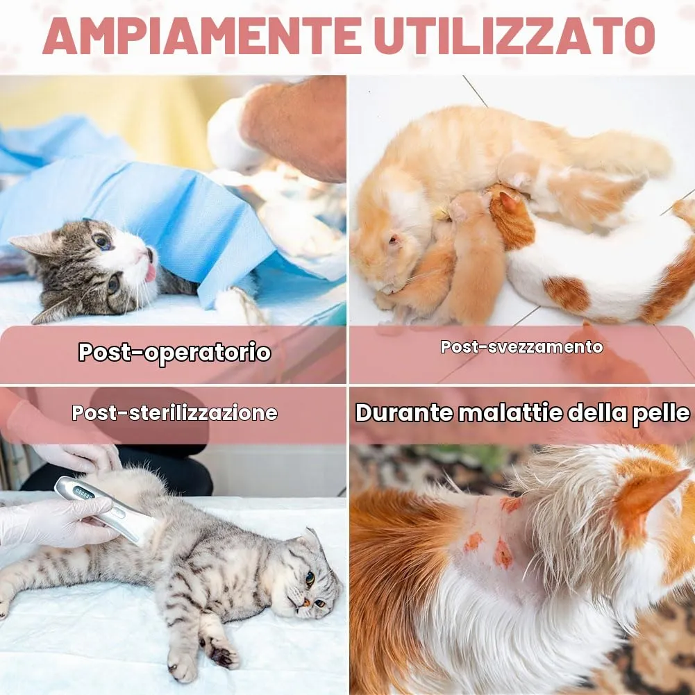 HOTUT Tuta da Recupero Post Operatorio per Gatti, 2 Pezzi, Anti Leccato, Traspirante - M - immagine 7