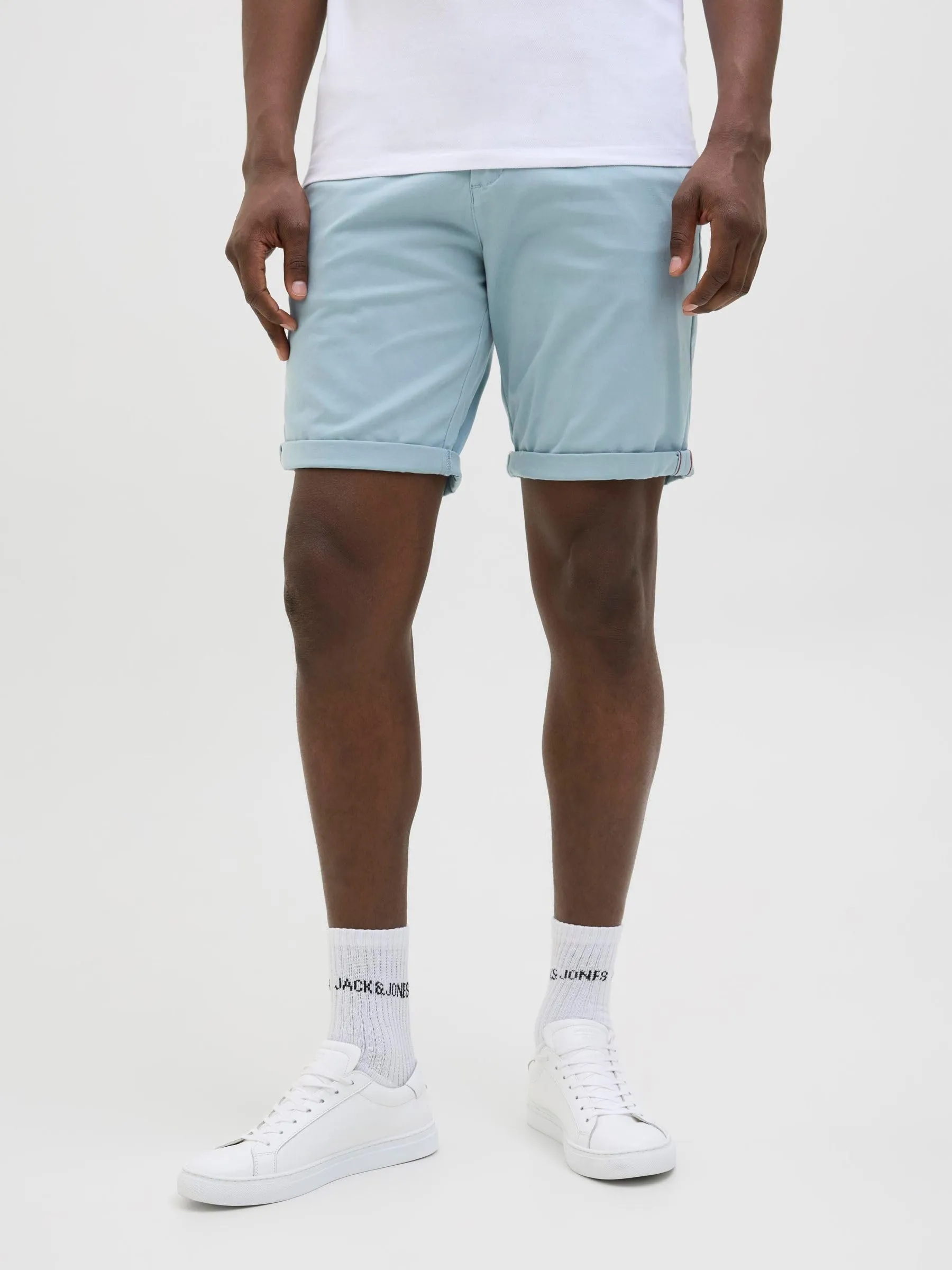 JACK & JONES Pantaloncini Chino da Uomo Jpstbowie Solid SN, Arona, L - immagine 2