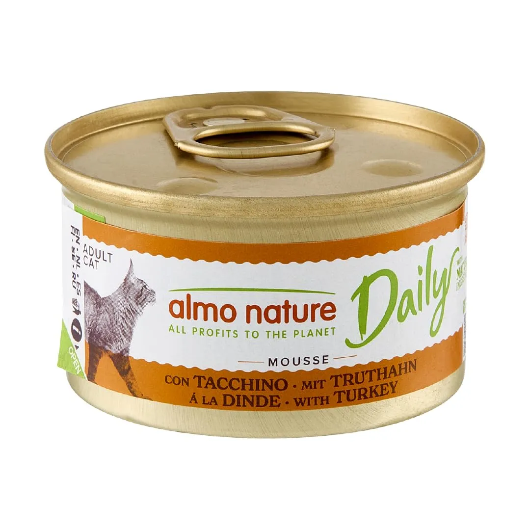 Almo Nature Daily Menu Mousse Con Tacchino, 85g, 24 Pack - immagine 1