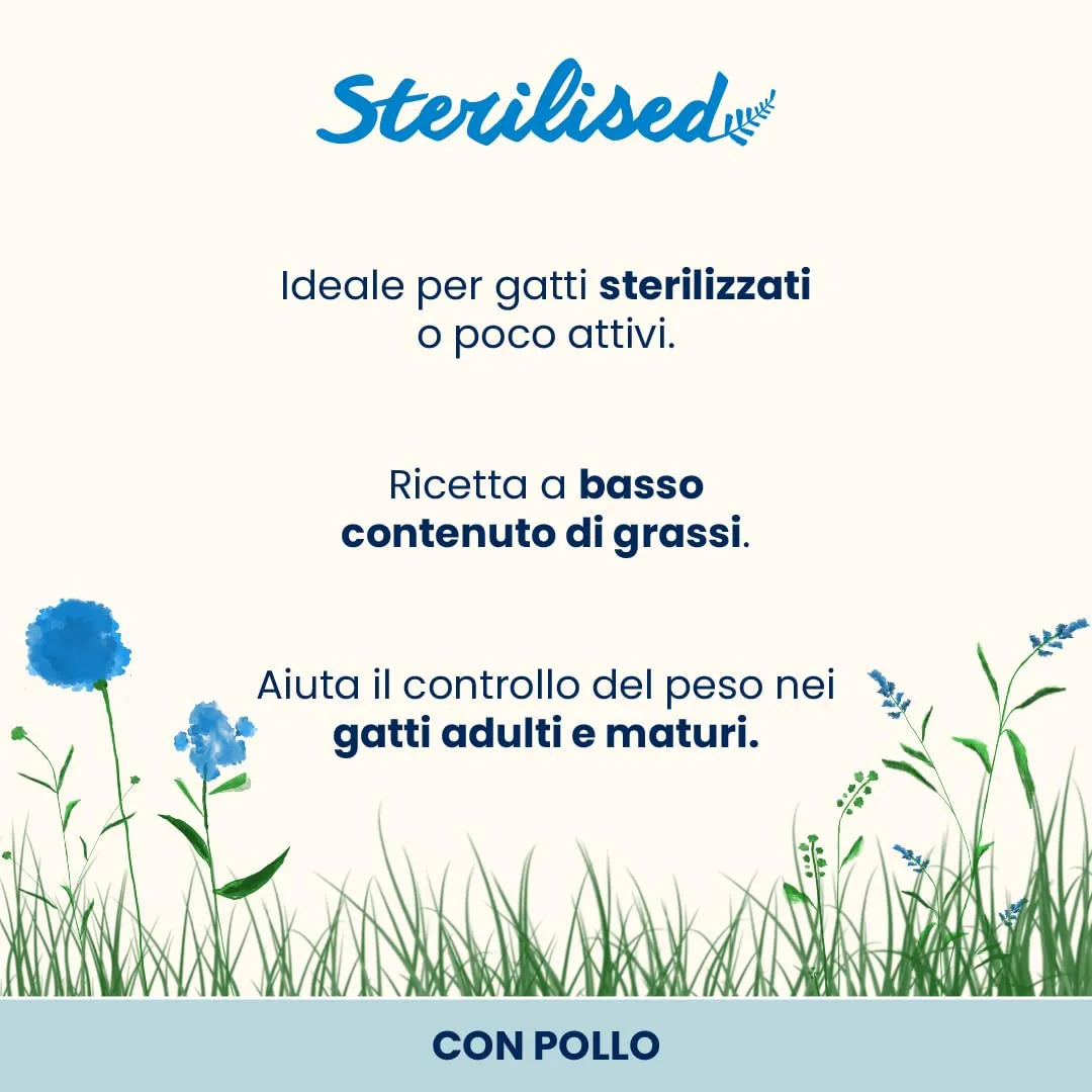 Almo Nature Functional Sterilised Umido per Gatti Adulti e Maturi al Pollo, 70g (Confezione da 30) - immagine 2