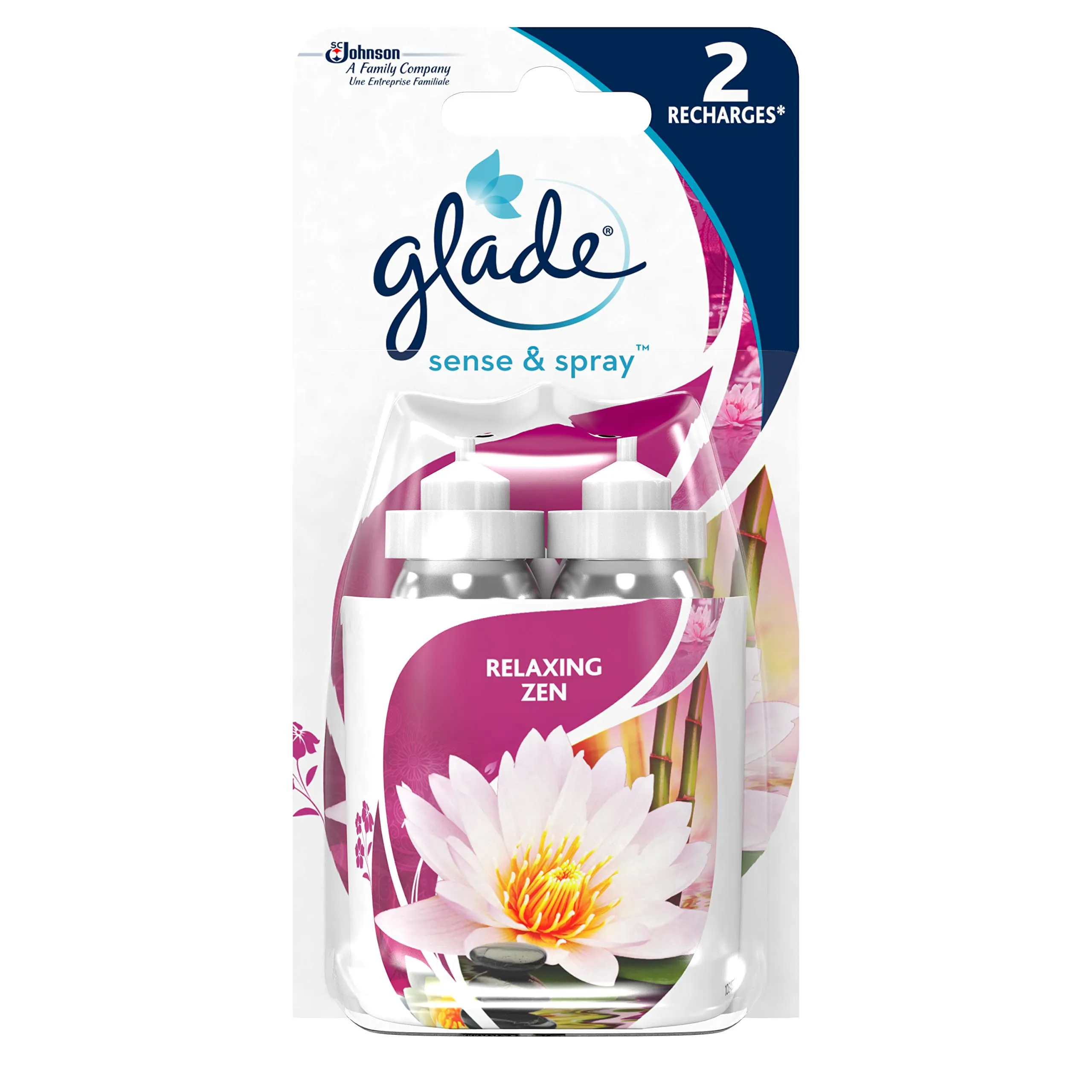 Glade Sense & Spray Ricariche per Diffusore Automatico, Relaxing Zen, 2 pezzi - immagine 1