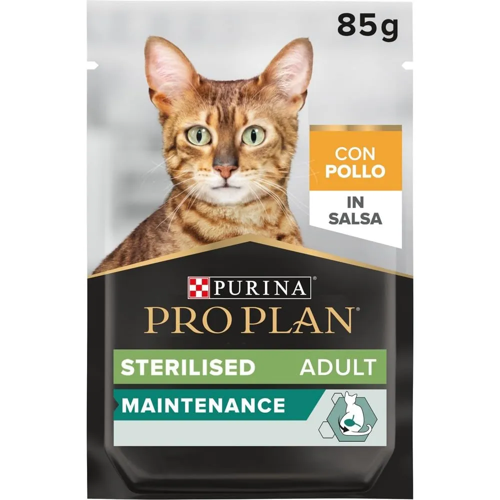 Purina Pro Plan Maintenance Cibo Umido per Gatti Adulti Sterilizzati Pollo in Salsa, 26 Buste da 85g - immagine 2