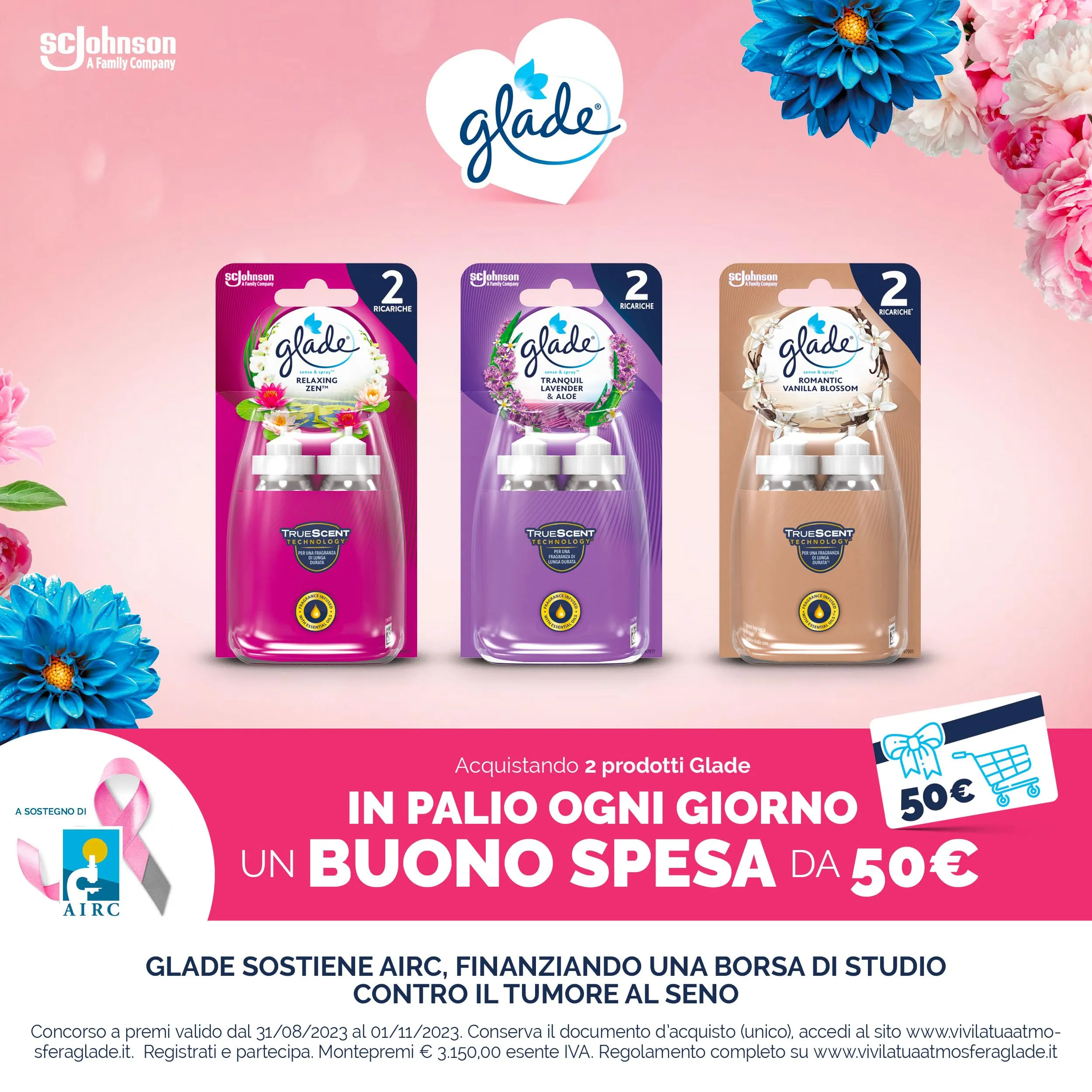 Glade Sense & Spray Profumatore per Ambienti, Vanilla Blossom, 2 Ricariche (18 ml) - immagine 7