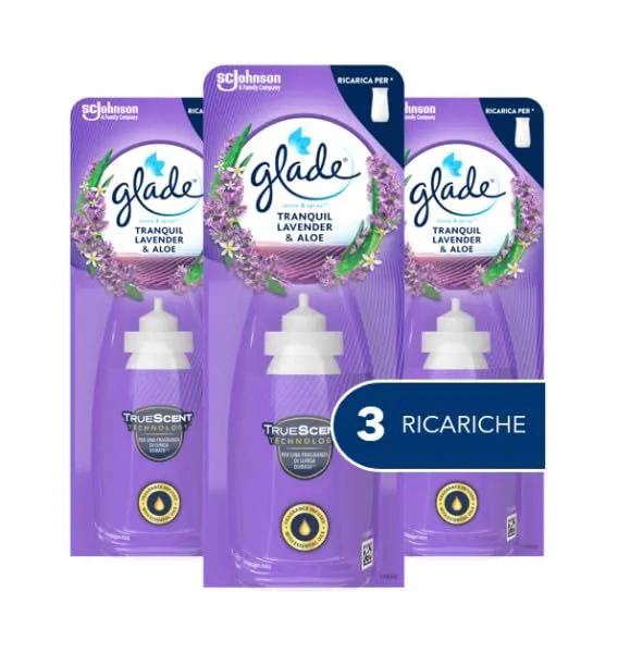 Glade Sense & Spray Profumatore per Ambienti, Vanilla Blossom, 3 Ricariche - immagine 1