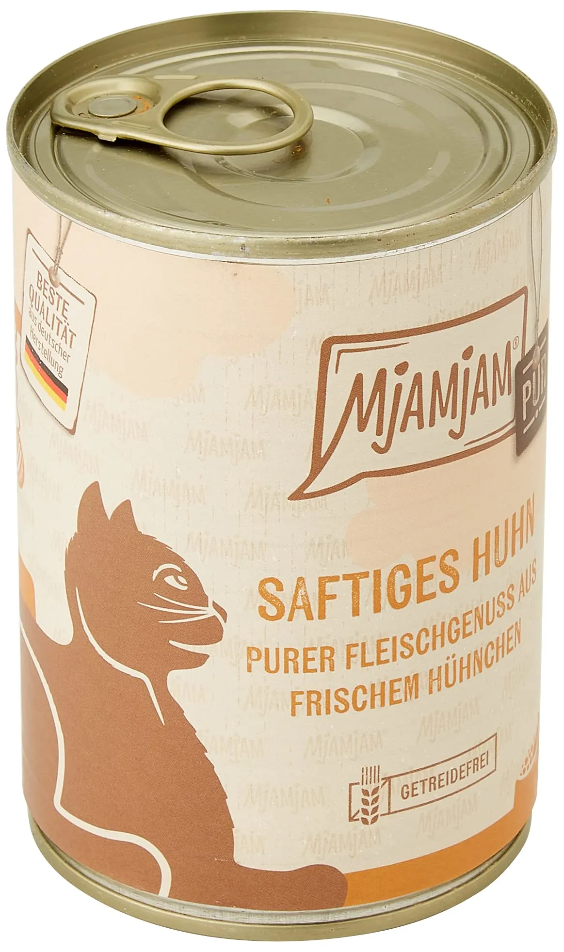 MjAMjAM Cibo Umido Premium per Gatti Pollo Succoso Puro, Senza Cereali, 6 x 400 g - immagine 4